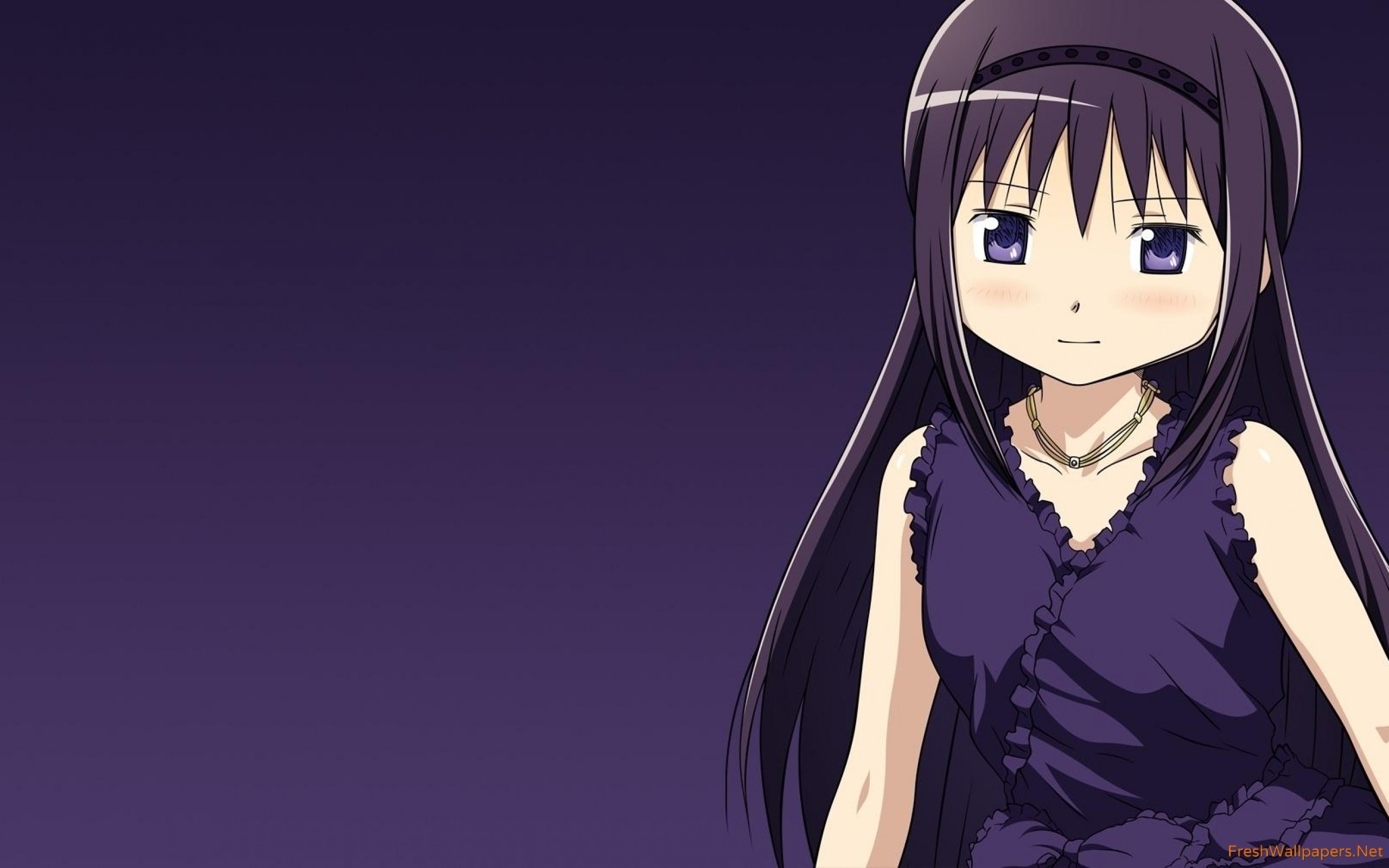 Homura Akemi From Puella Magi Madoka Magica Wallpaper - Homura Akemi , HD Wallpaper & Backgrounds