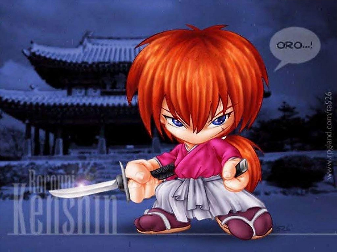 Kenshin Himura - Samurai X Kenshin , HD Wallpaper & Backgrounds