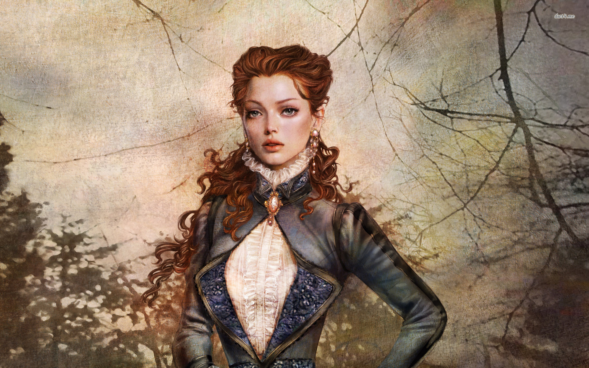 Beautiful Redhead Wallpaper - Victorian Noblewoman , HD Wallpaper & Backgrounds