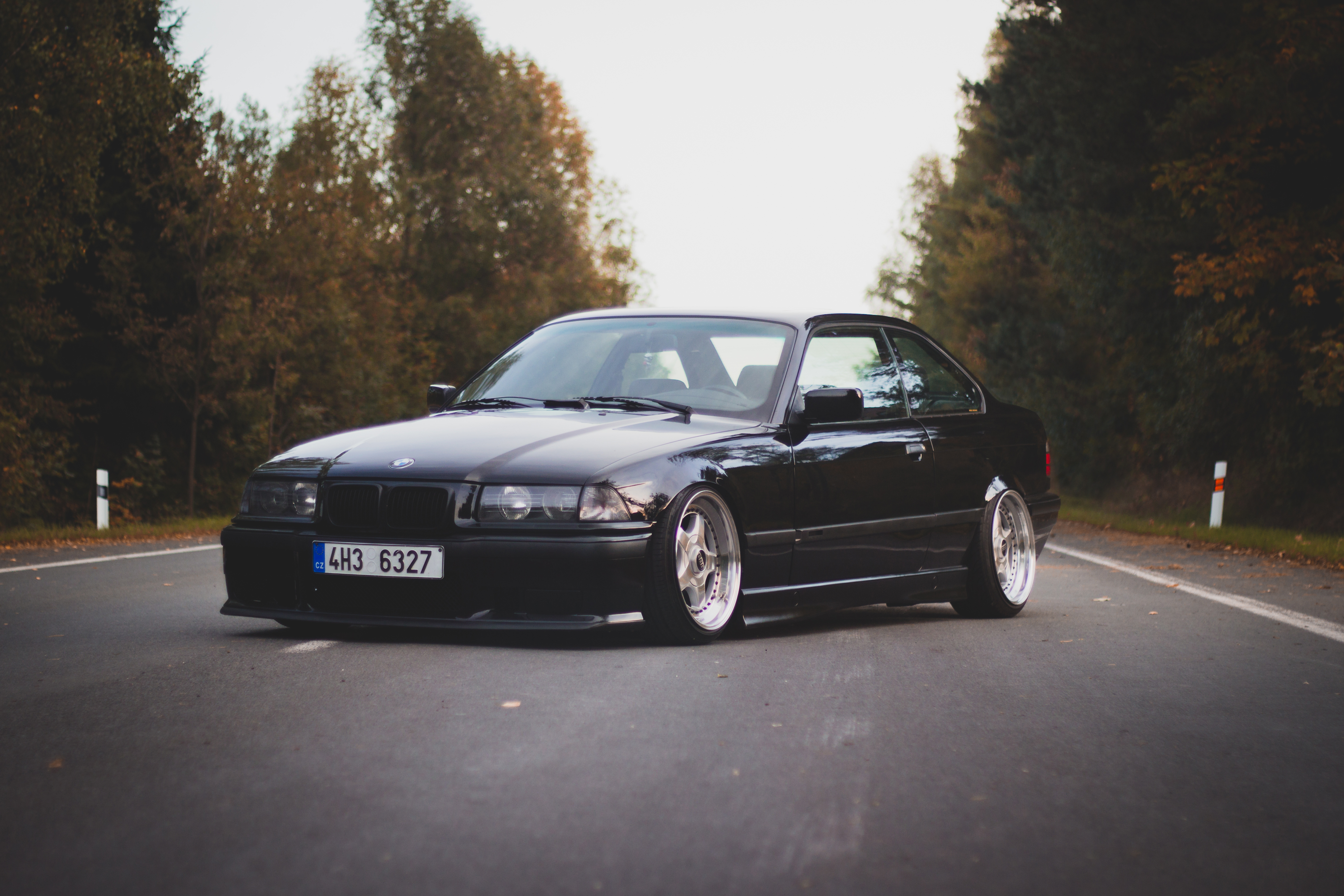 Wallpapers Bmw M3 E36 3 Series Oldschool Black Automobile - Bmw E36 M3 Negro , HD Wallpaper & Backgrounds