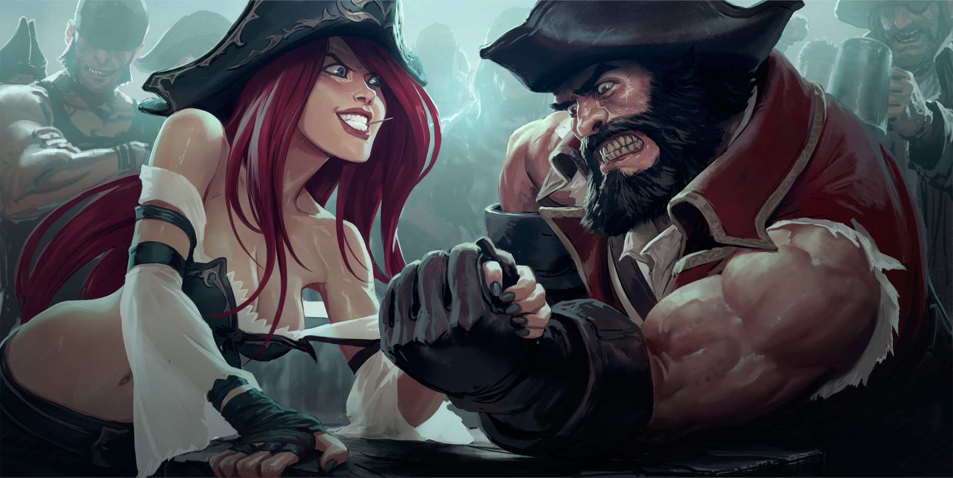 Battle For Bilgewater - Miss Fortune X Graves , HD Wallpaper & Backgrounds