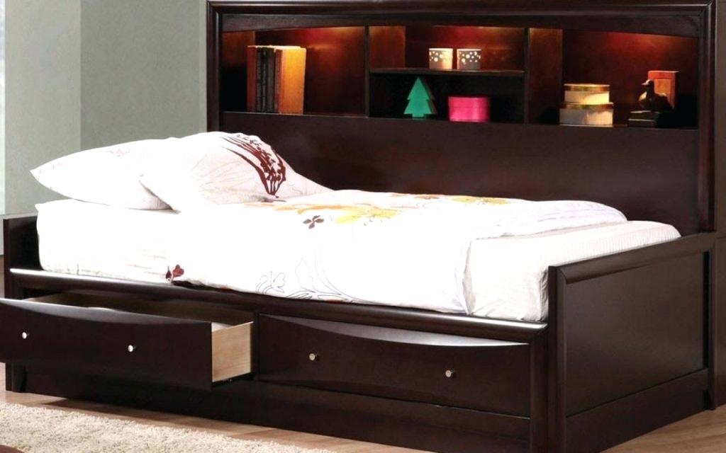 Full - Twin Size Bed Frame With Storage , HD Wallpaper & Backgrounds