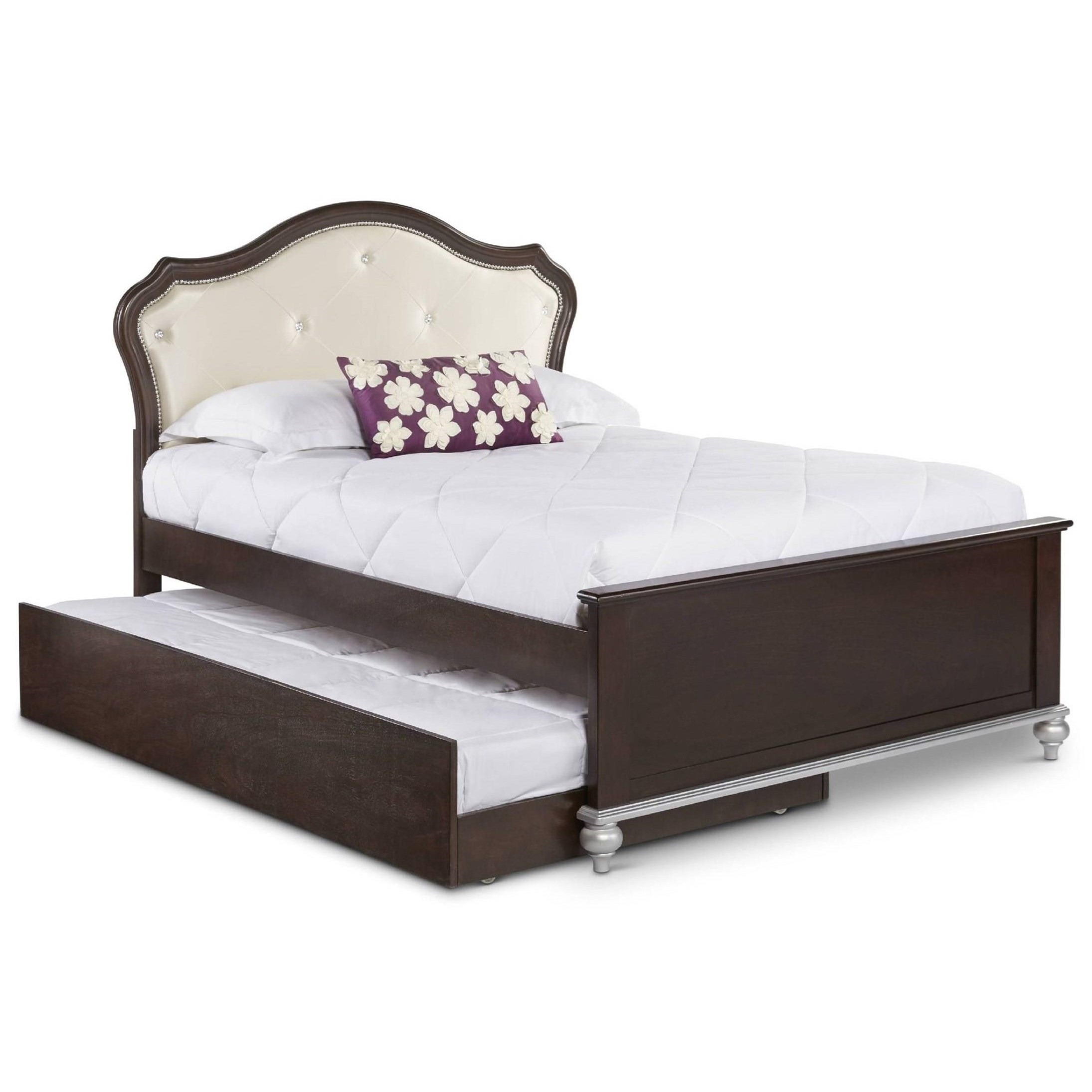 Elements International Allison Full Bed With Glamorous - Bed Frame , HD Wallpaper & Backgrounds