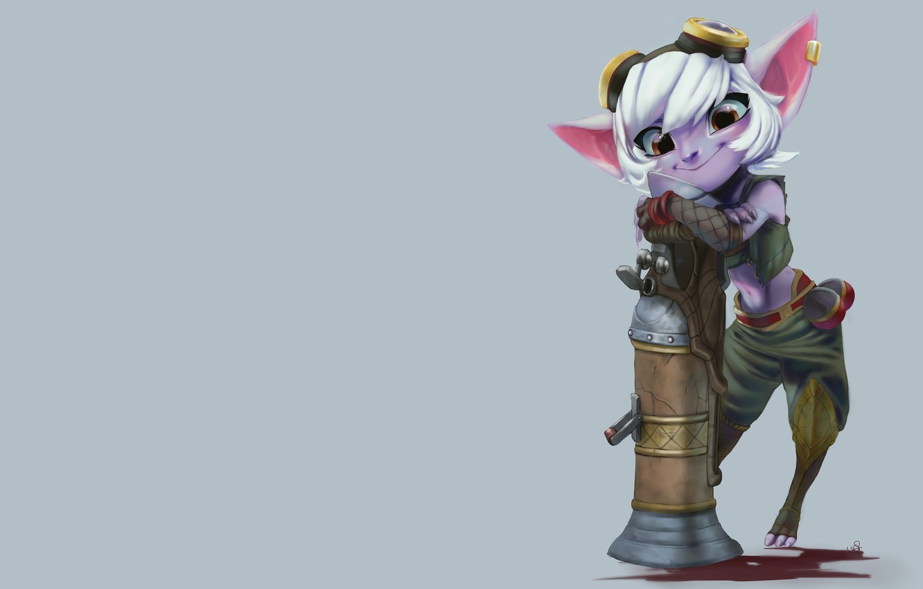 Photo Wallpaper The Game, Anime, Art, Baby, League - Lol Tristana , HD Wallpaper & Backgrounds