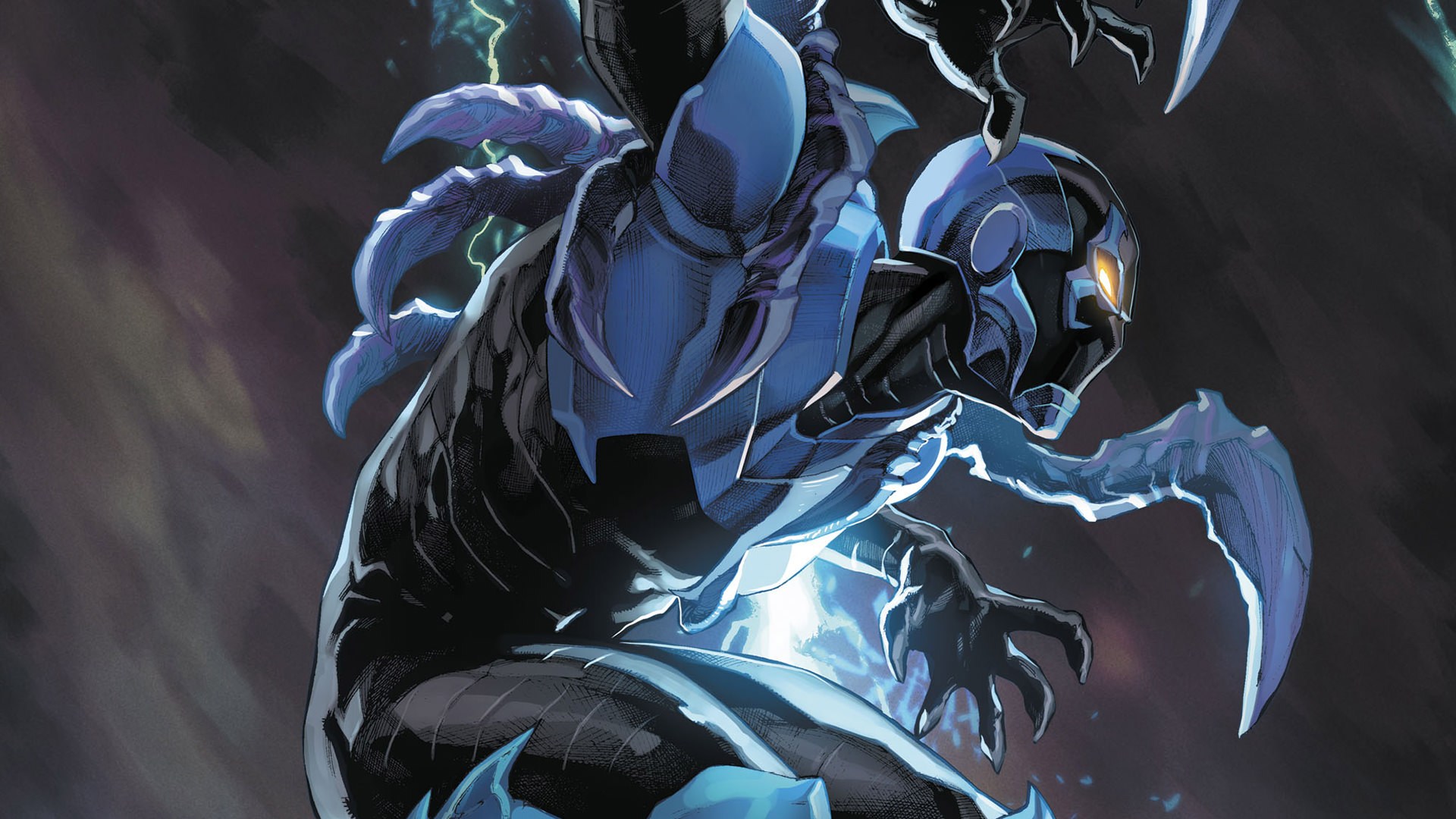 Blue Beetle - Superhero , HD Wallpaper & Backgrounds
