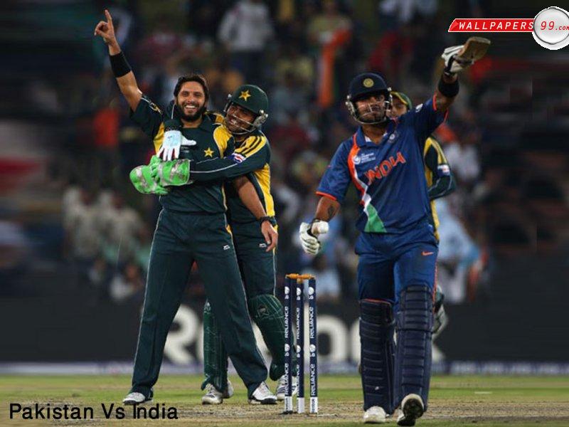 Pakistan Vs India Worldcup 2011 Wallpaper - Shahid Afridi Vs India , HD Wallpaper & Backgrounds