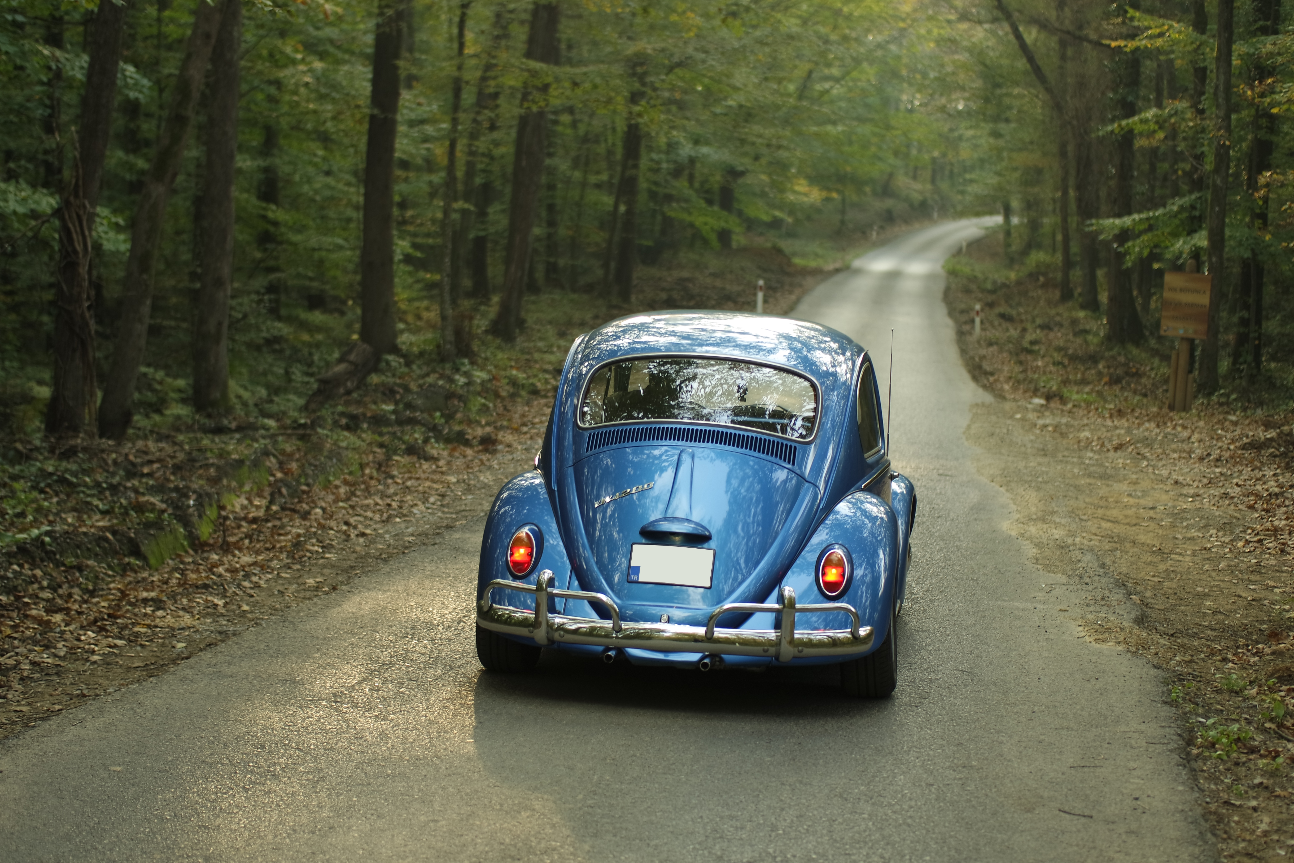 Blue Classic Volkswagen Beetle Image , HD Wallpaper & Backgrounds