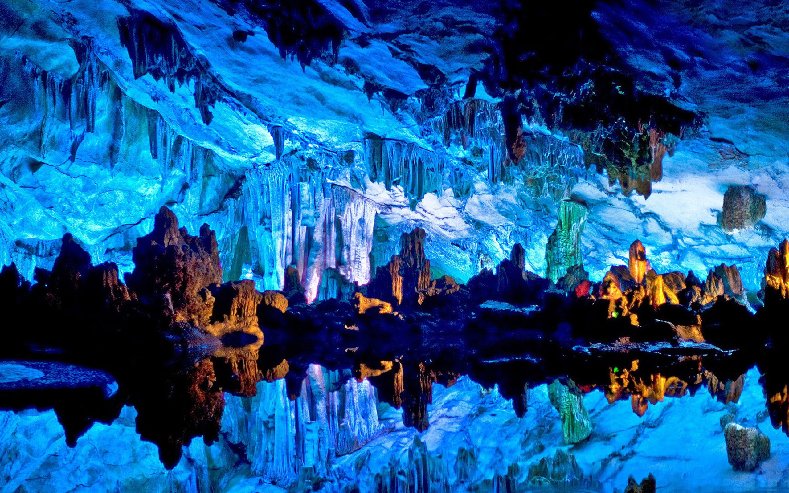 Reed Flute Cave Wallpaper - Reed Flute Cave , HD Wallpaper & Backgrounds