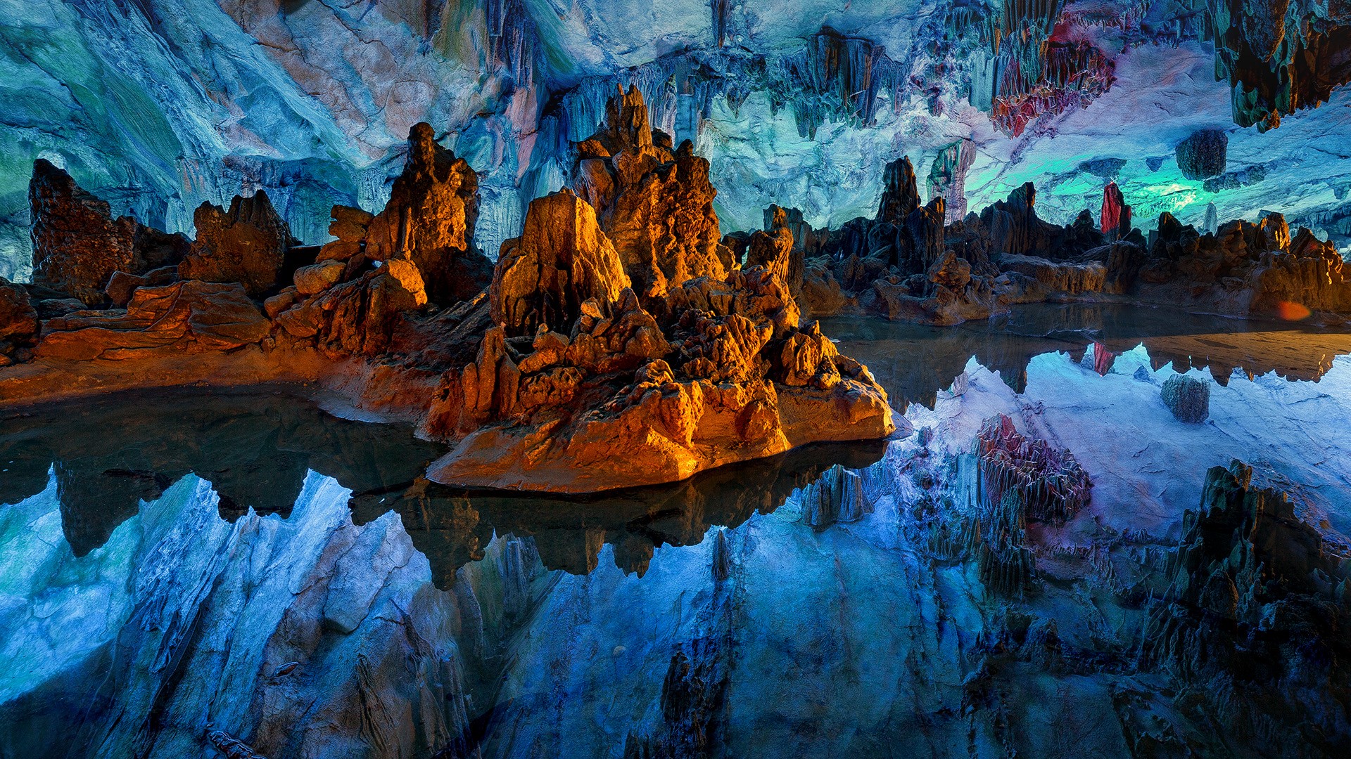 Reed Flute Cave Wallpapers - Reed Flute Cave , HD Wallpaper & Backgrounds