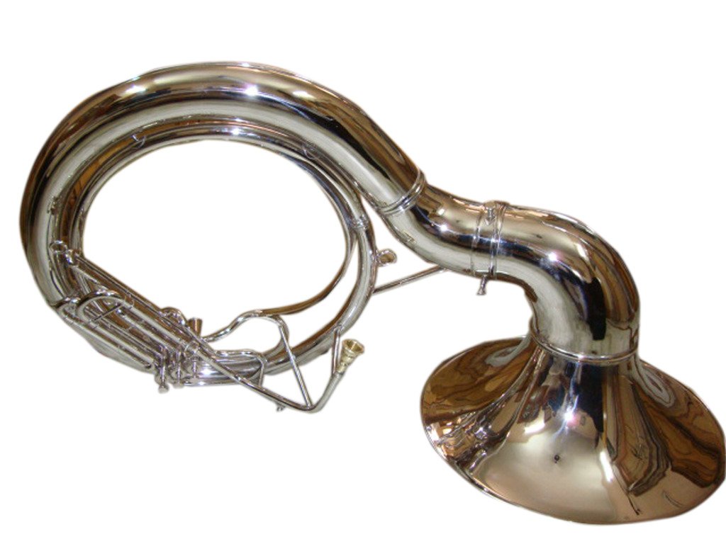 Oswal Bb Flat Silver Nickel Plated Sousaphone Tuba - Sousaphone , HD Wallpaper & Backgrounds