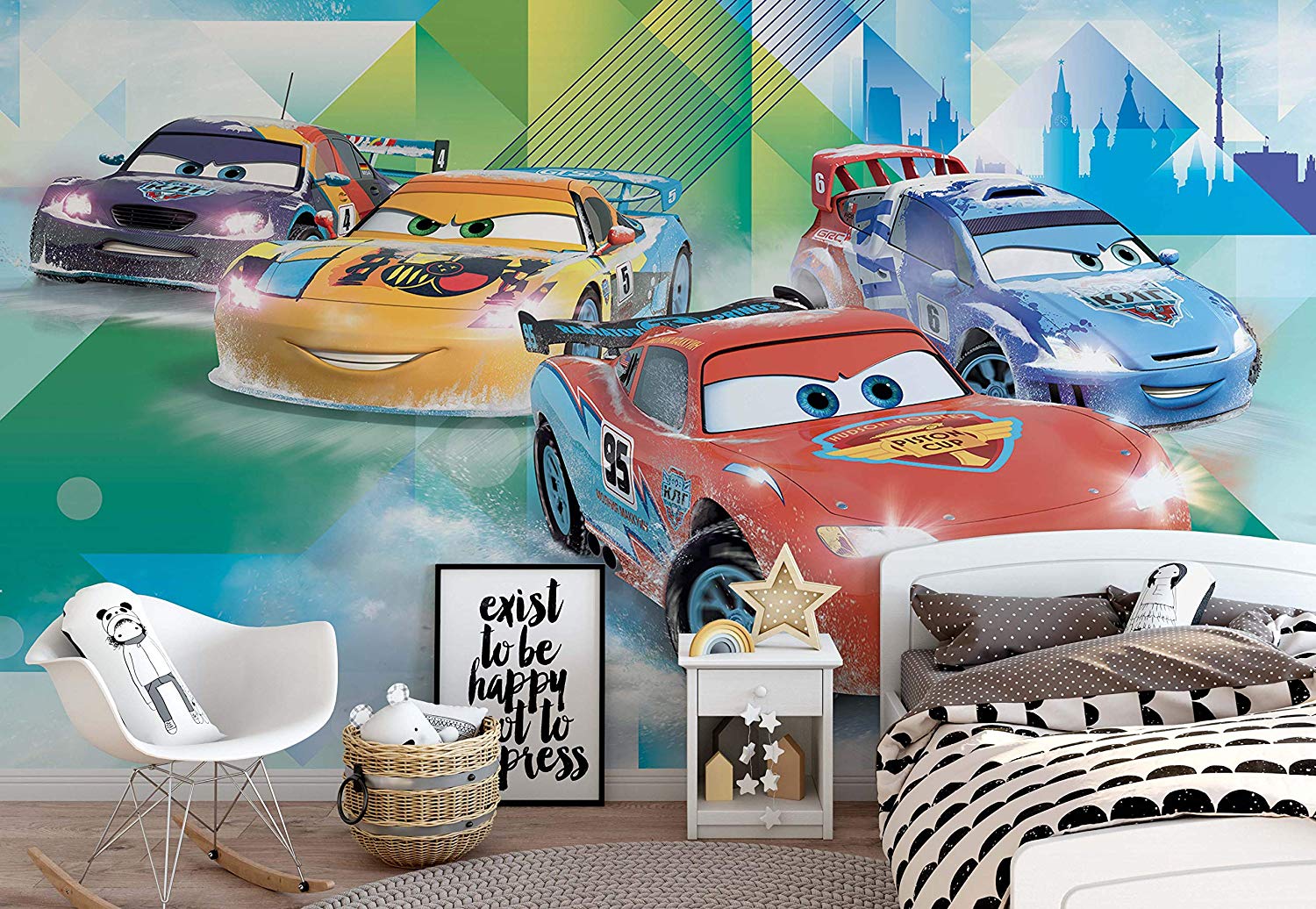 Disney Cars Lightning Mcqueen Camino - Tapeta Blesk Mcqueen , HD Wallpaper & Backgrounds