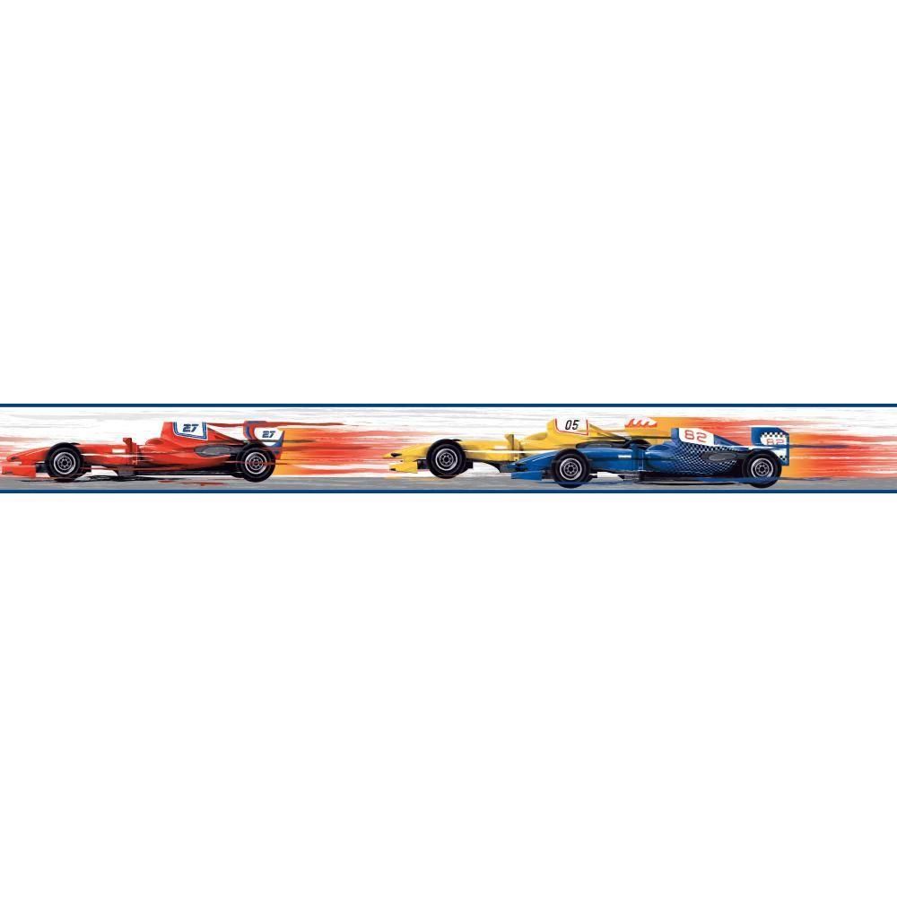 Cool Kids Race Car Wallpaper Border, Blue/yellow/black - Ford Thunderbird , HD Wallpaper & Backgrounds