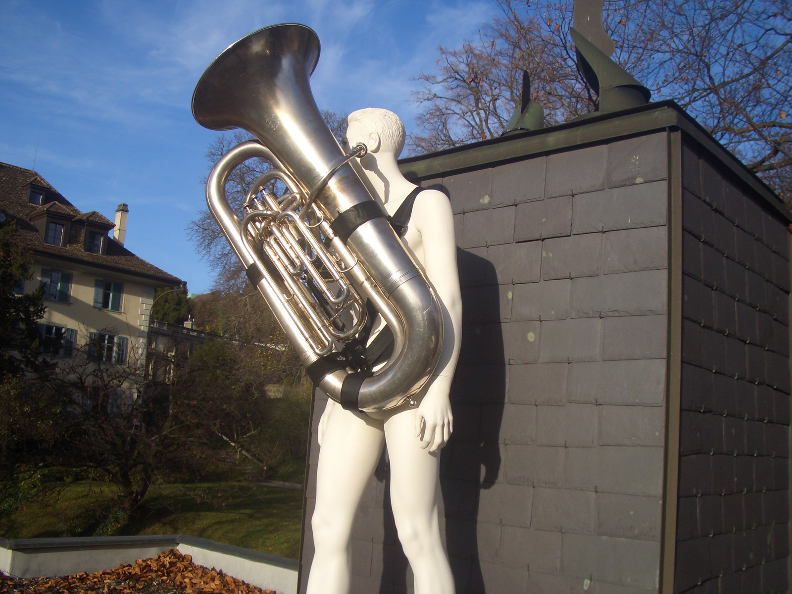 Tuba Sousaphone Euphonium Strap/harness - Statue , HD Wallpaper & Backgrounds