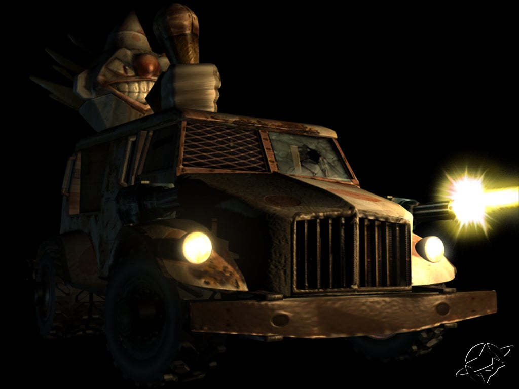 Black Wallpaper - Twisted Metal Black Sweet Tooth Ice Cream Truck , HD Wallpaper & Backgrounds