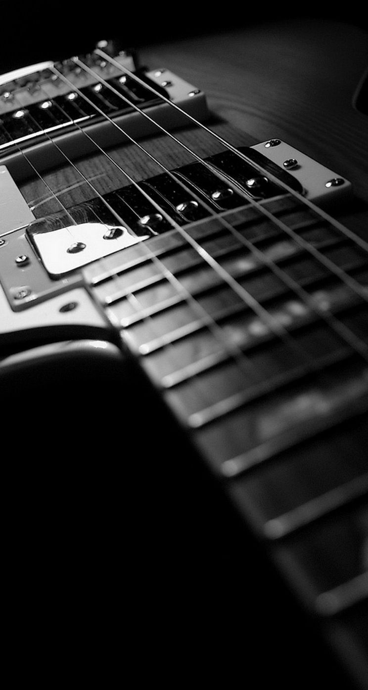 Gibson Guitar Black And White - Guitar Iphone 6 Background , HD Wallpaper & Backgrounds