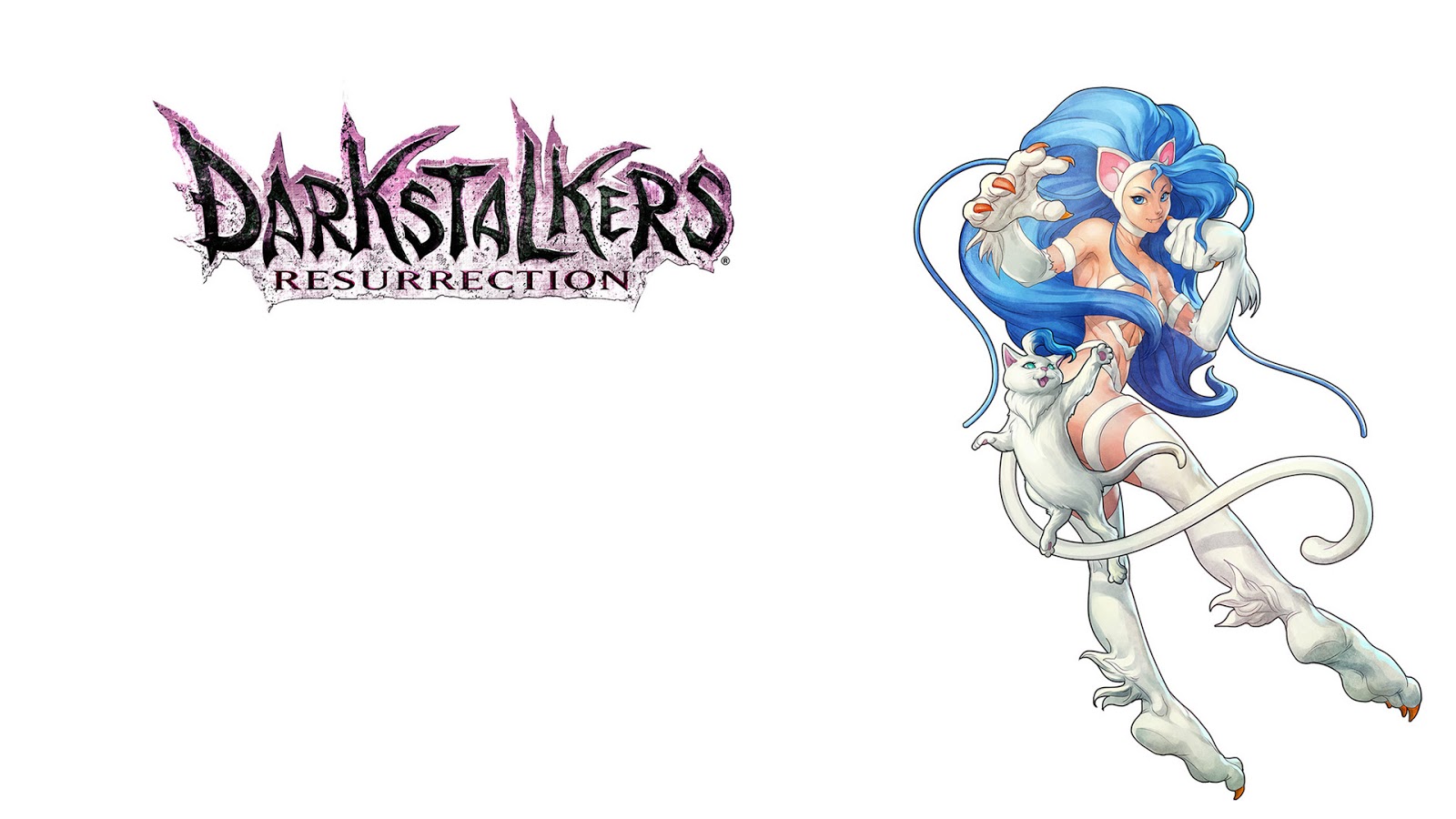 I've Made Some Simple Darkstalkers - Street Fighter Cat Character , HD Wallpaper & Backgrounds