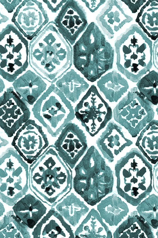 Green Shibori Mosaic By Shopcabin - Arabesque Tile , HD Wallpaper & Backgrounds