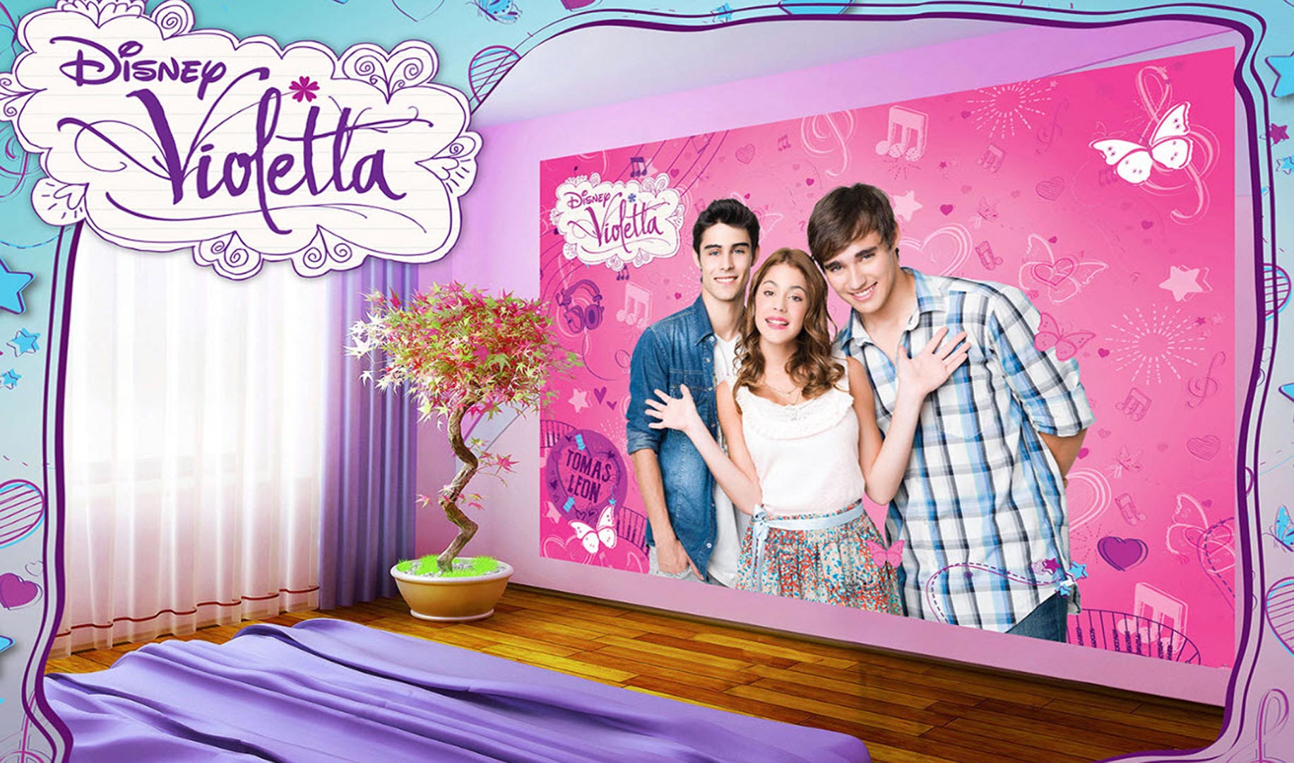 Pol 467 Violeta Wallpaper - Violetta Music Love Dnevnik , HD Wallpaper & Backgrounds