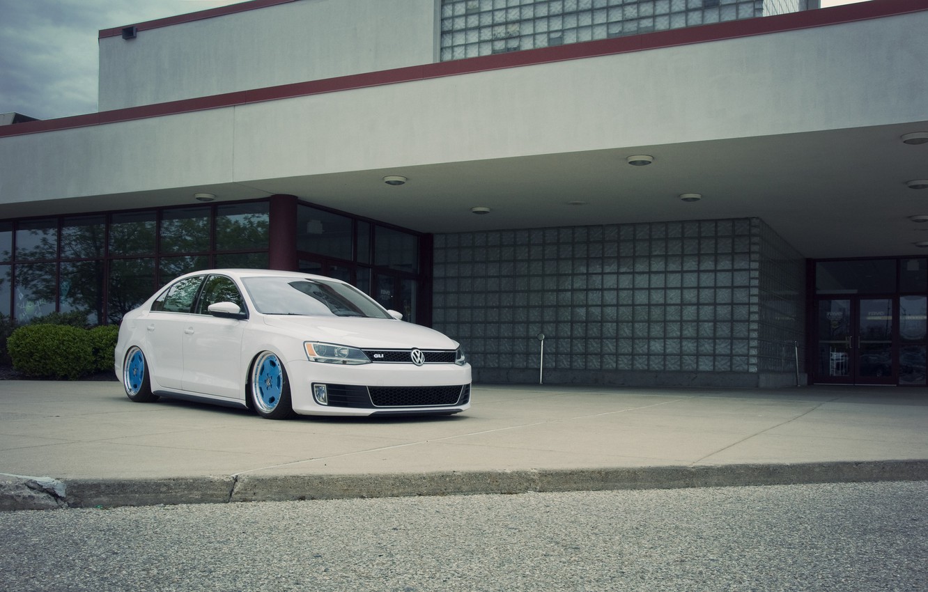 Photo Wallpaper Volkswagen, Jetta, White, Mk6, Gli, - Jetta Gli Stance Vw Jetta Mk6 , HD Wallpaper & Backgrounds