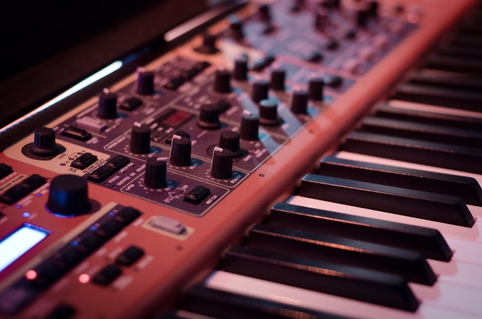 Synthesizer, Instrument, Sound, Music, Music, Close-up - Studio Piano , HD Wallpaper & Backgrounds