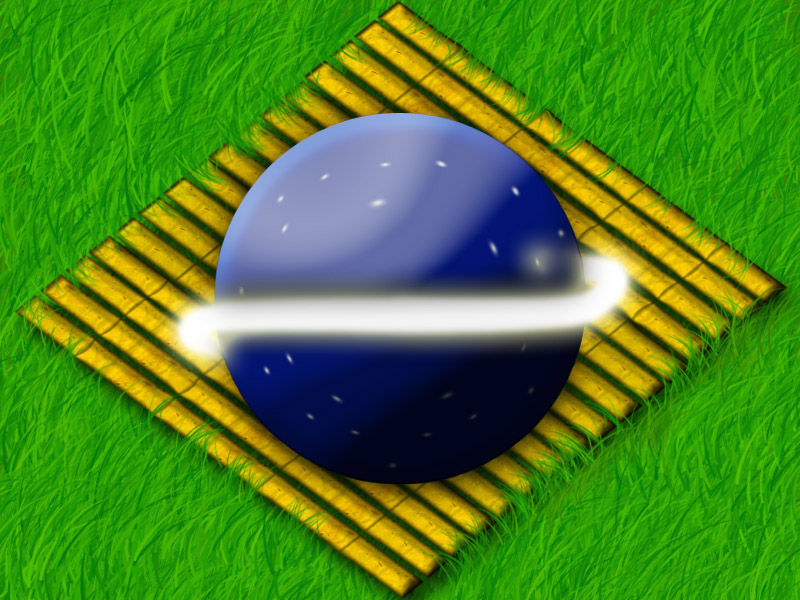Wallpaper Bandeira Do Brasil - Grass , HD Wallpaper & Backgrounds