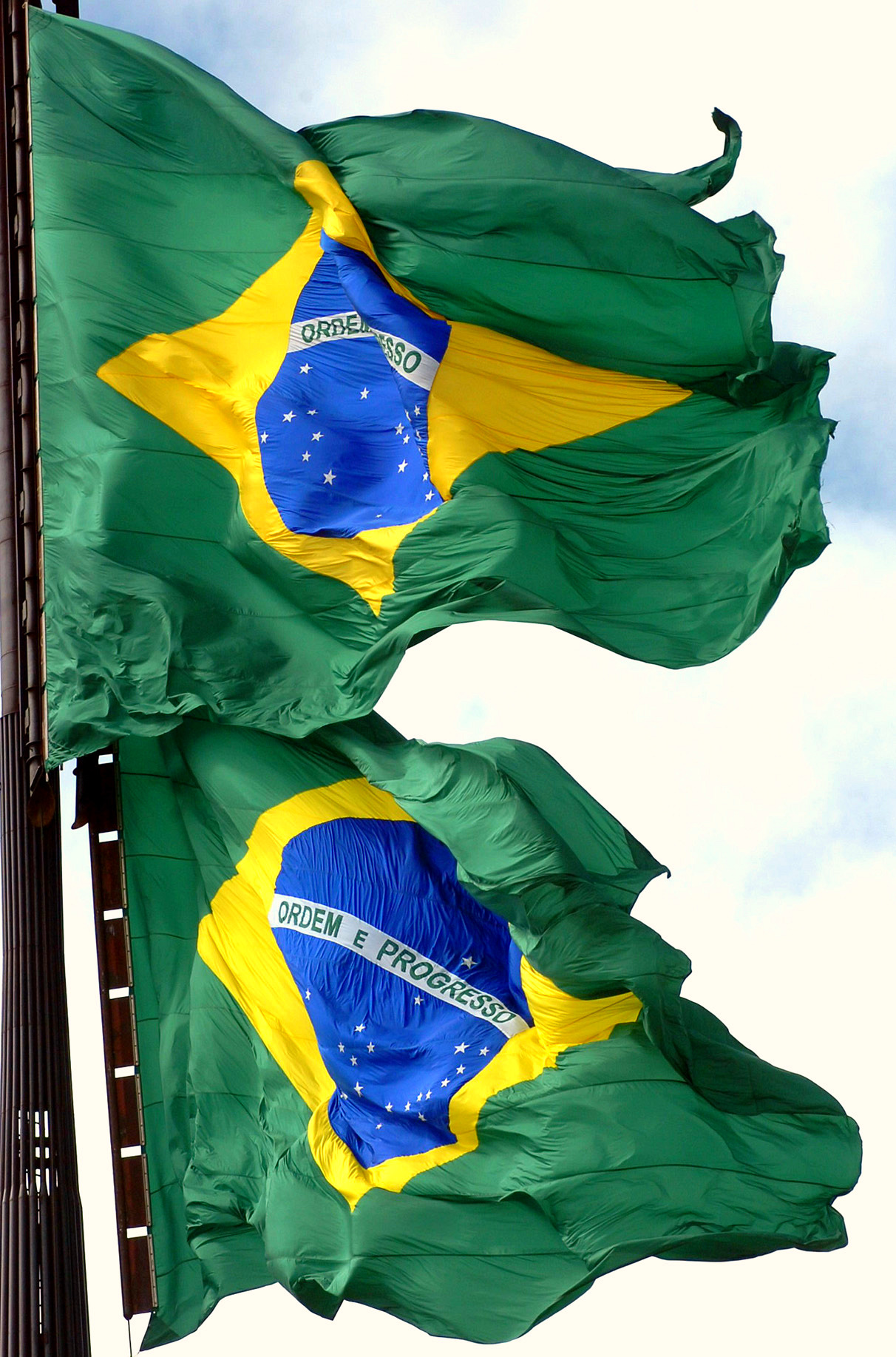 File - Bandeiras06052007 - Flag Of Brazil , HD Wallpaper & Backgrounds
