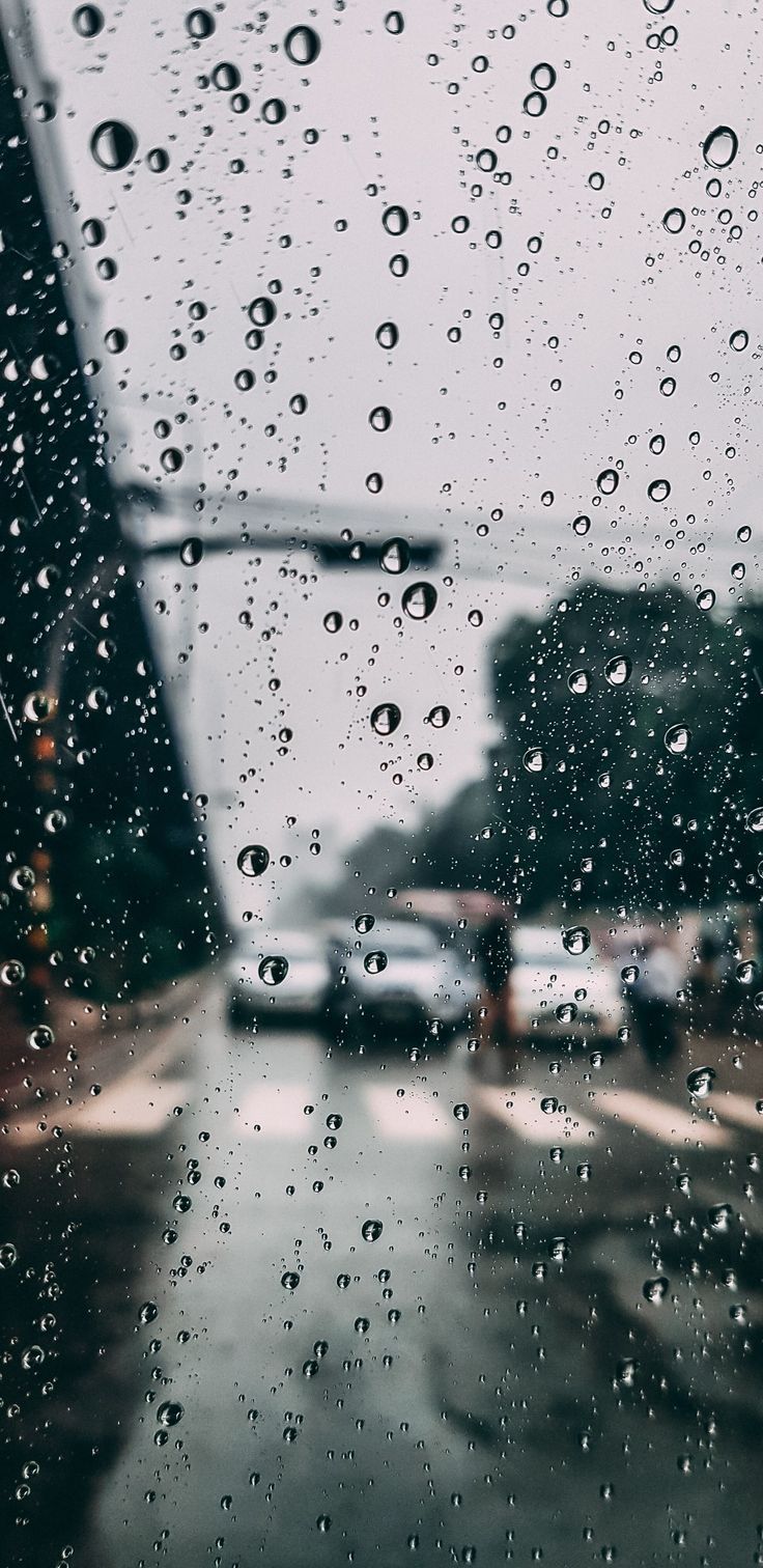 #regen #herbstwetter #regentropfen - City Rain Wallpaper Iphone , HD Wallpaper & Backgrounds