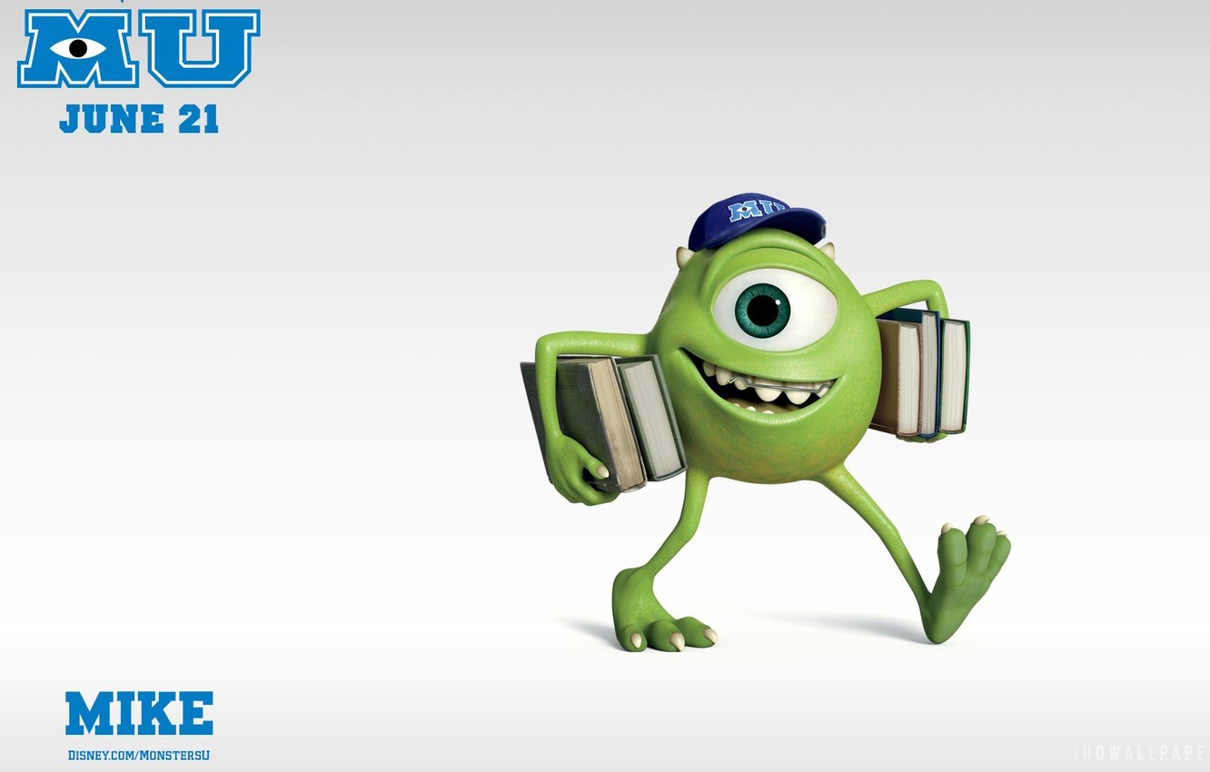 Photo Wallpaper Pixar, Mike Monster, Monster University, - Monster University 2 Characters , HD Wallpaper & Backgrounds