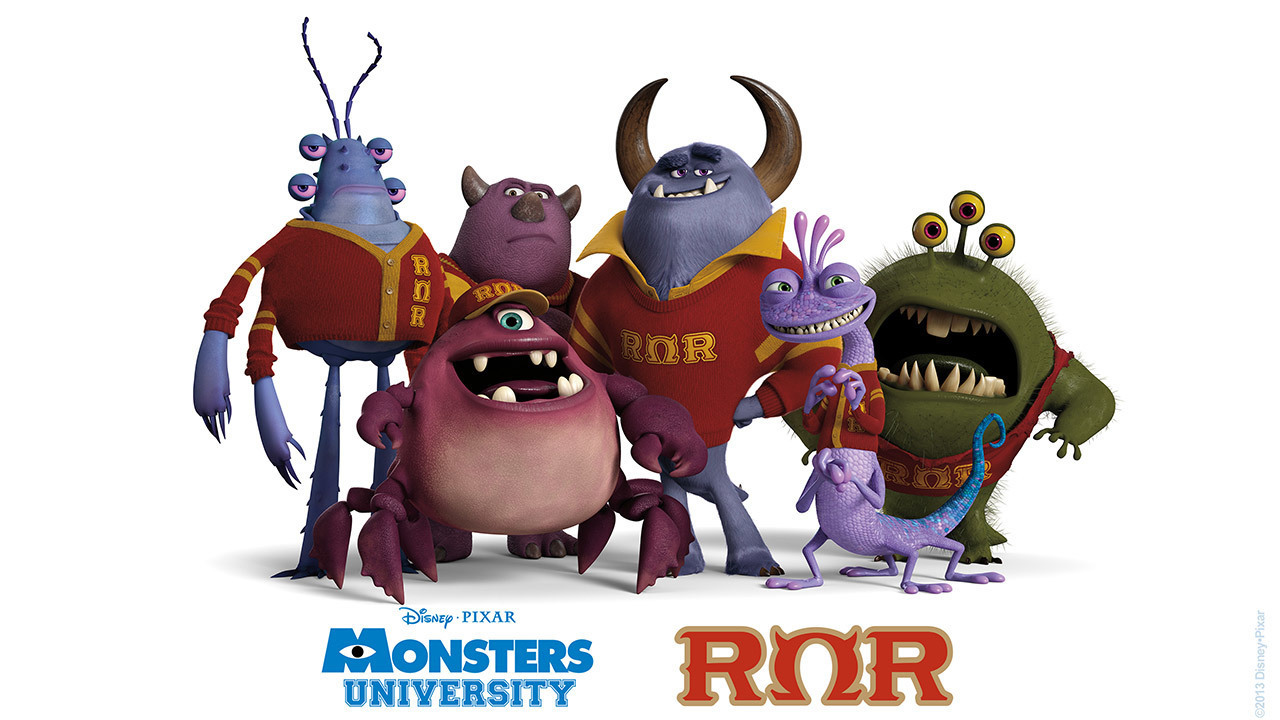 Disney Monsters University Wallpaper Disney Movies - Monsters University Ror Team , HD Wallpaper & Backgrounds