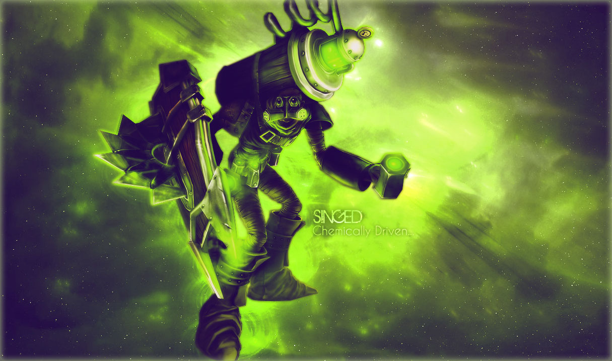 Singed Wallpaper By Hogopogo - League Of Legends Singed , HD Wallpaper & Backgrounds