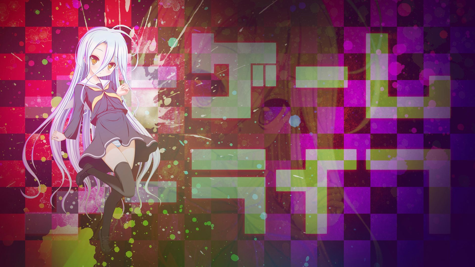 Shiro - Background Shiro No Game No Life , HD Wallpaper & Backgrounds