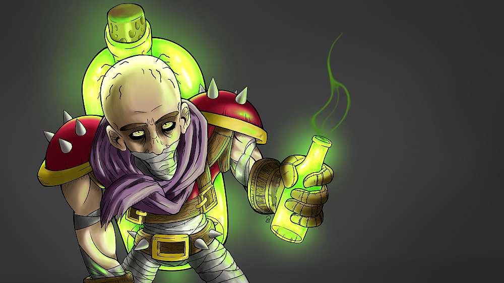 Singed Jako Maszyna Z Napojami - Lol Singed Troll , HD Wallpaper & Backgrounds