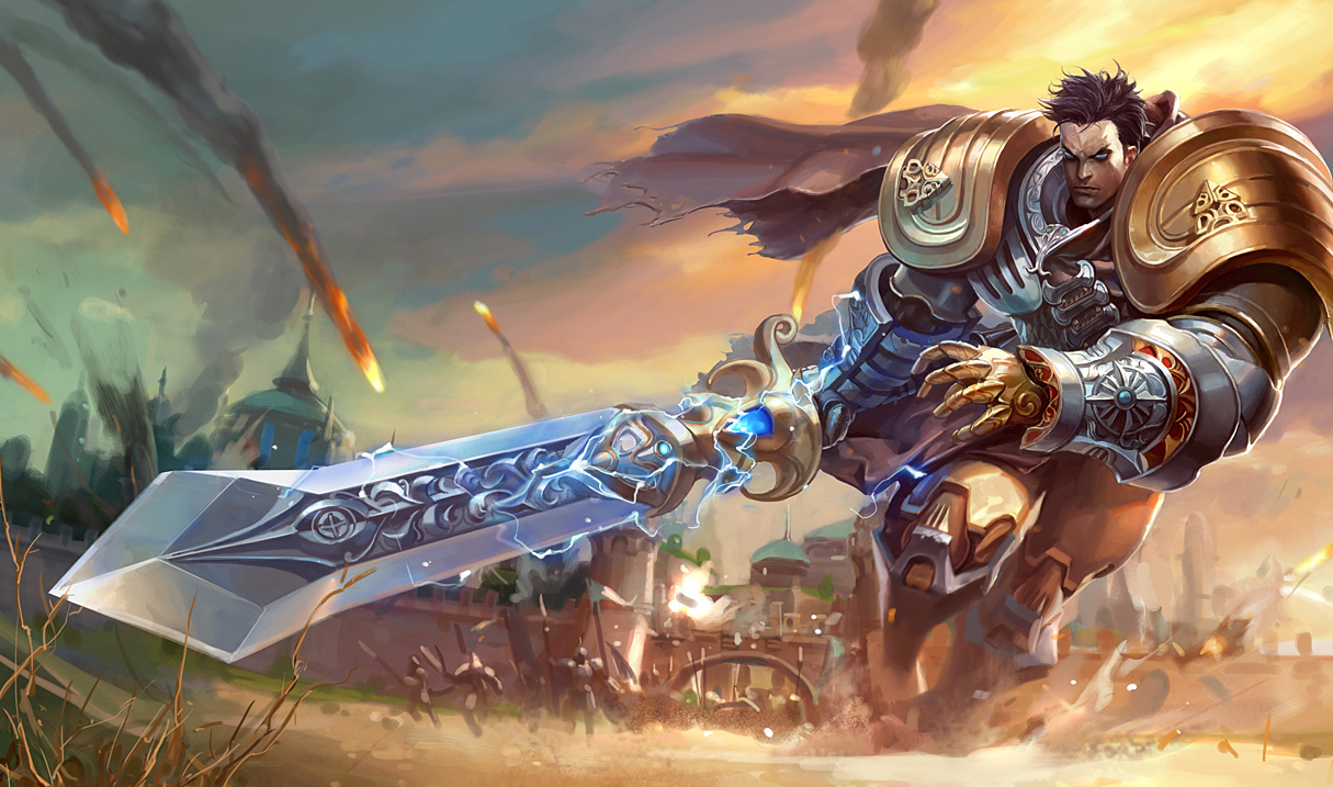 League Of Legends Chinese Desert-trooper Garen - League Of Legends Garen  (#1538056) - HD Wallpaper \u0026 Backgrounds Download, image size:1215x717