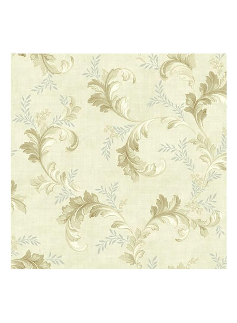 Willow Cottage Acanthus Pattern Wallpaper Beige/brown - Wallpaper , HD Wallpaper & Backgrounds