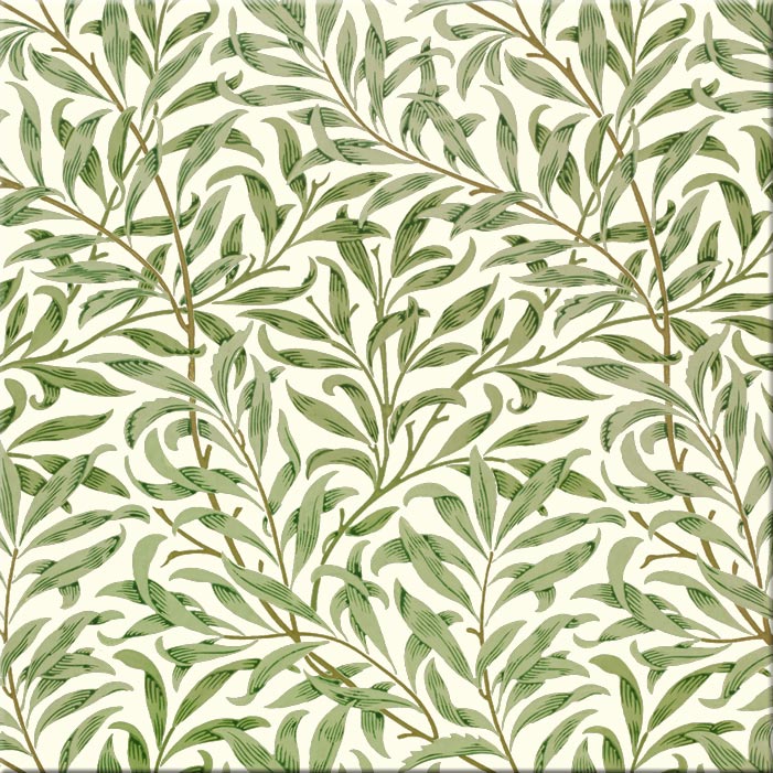 William Morris Willow Pattern, Tiles - William Morris Willow Pattern , HD Wallpaper & Backgrounds