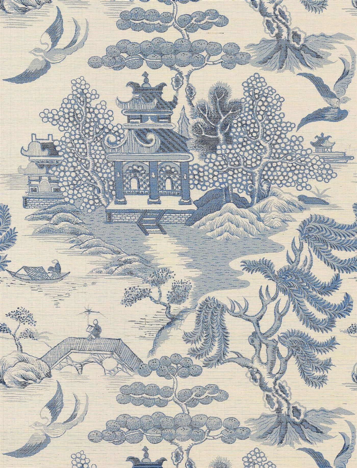 Lee Jofa Willow Lake Blue Wallpaper Main Image - Lee Jofa Willow Lake Blue Cream , HD Wallpaper & Backgrounds