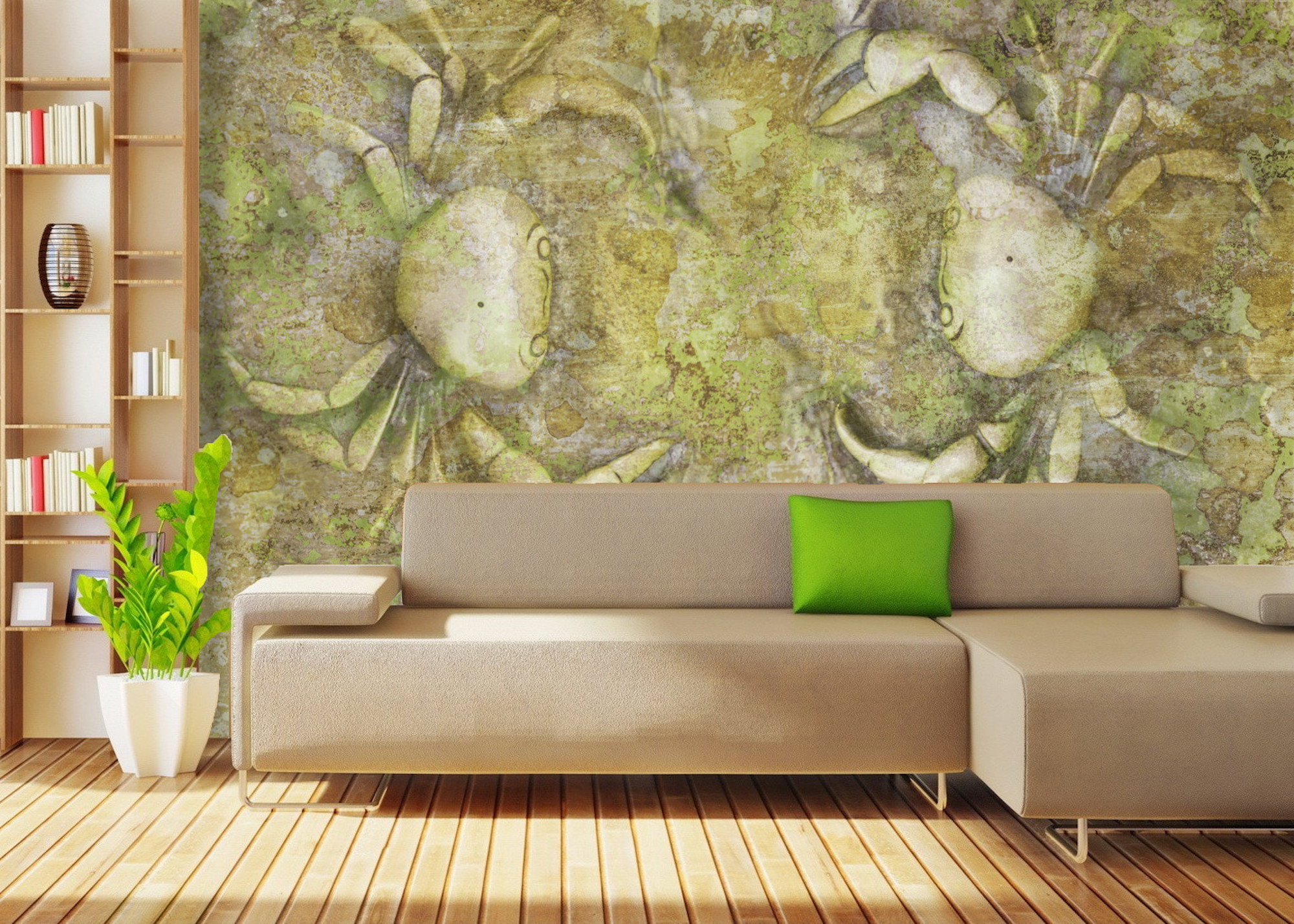 Wallpaper Due Granchi - Дерево В Интерьере Квартиры , HD Wallpaper & Backgrounds