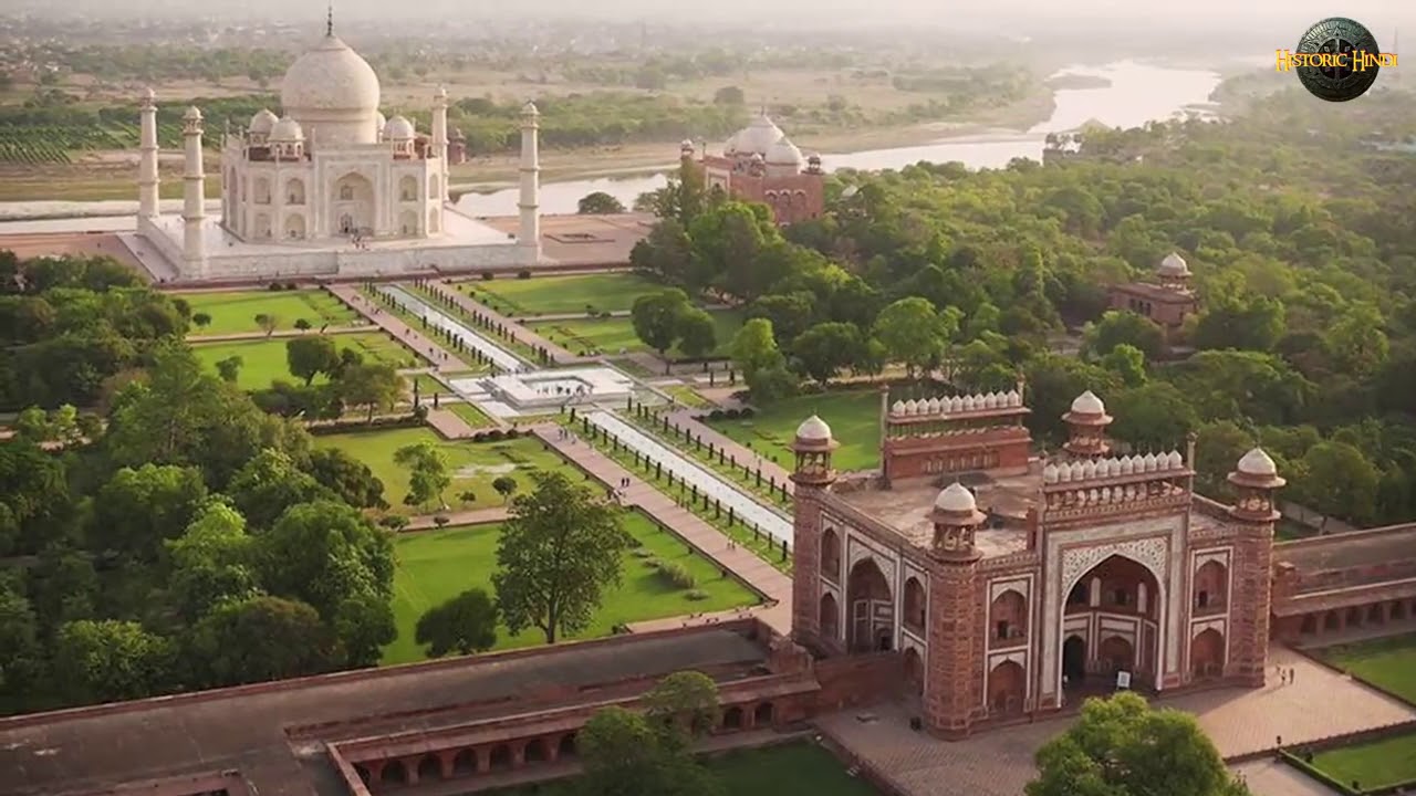 Taj Mahal From Top View , HD Wallpaper & Backgrounds