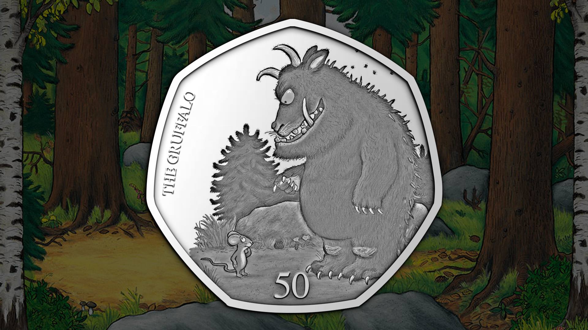 Royal Mint To Release A Special Gruffalo 50p Coin - Gruffalo 50p Royal Mint , HD Wallpaper & Backgrounds