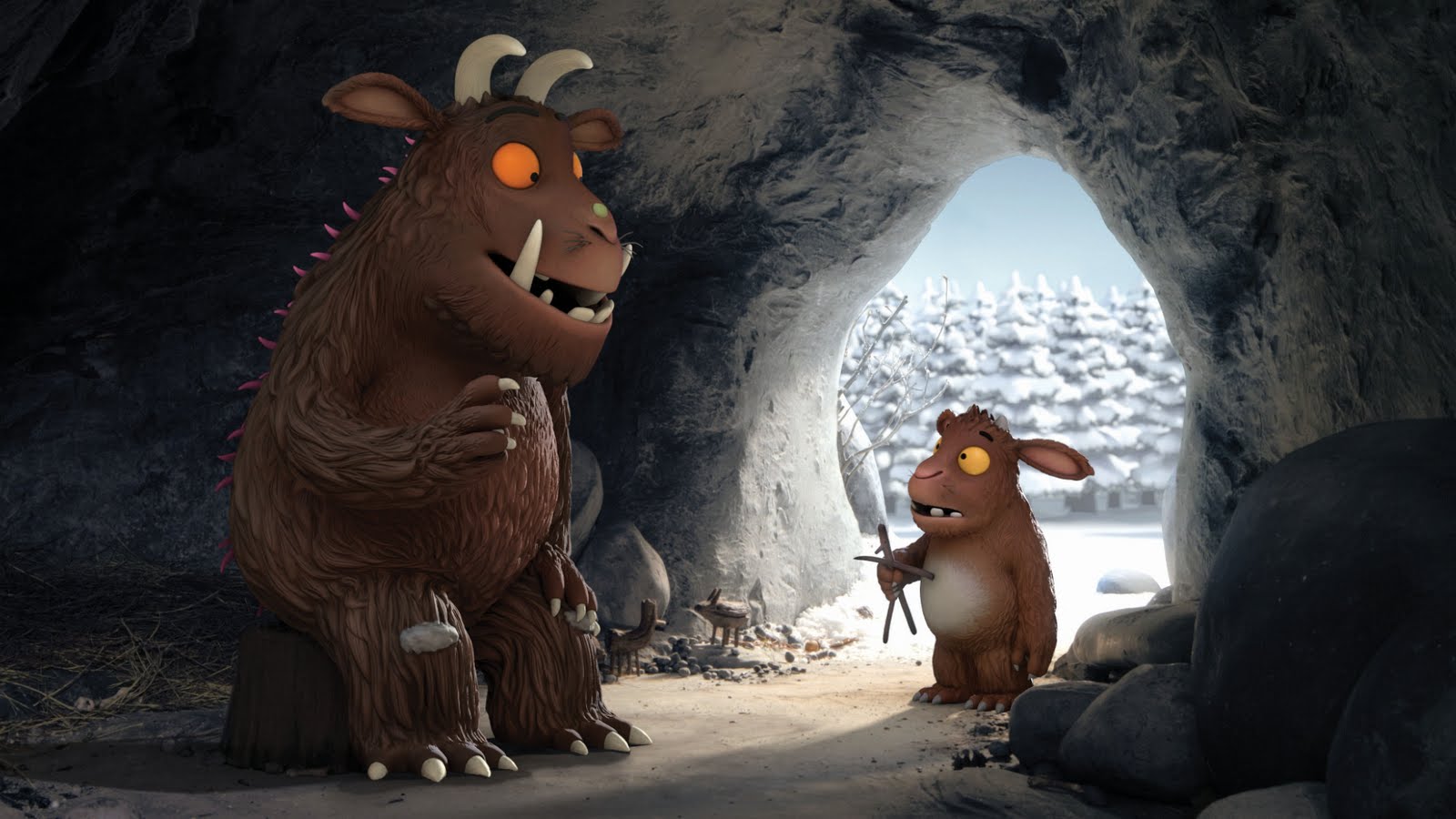 The Gruffalo´s Child Listens To Her Father - Gruffalo's Child Movie , HD Wallpaper & Backgrounds
