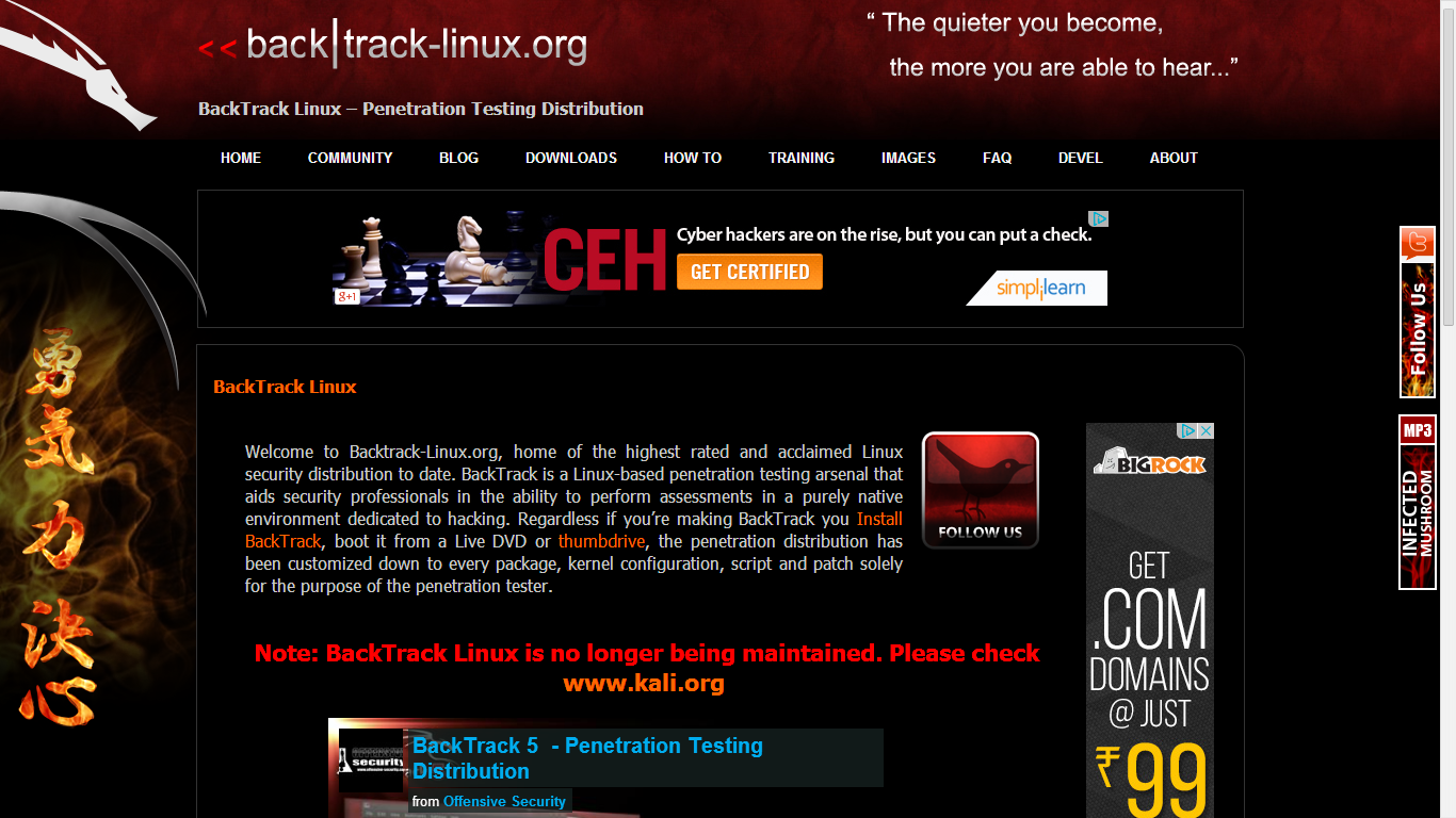 Back Track Announced Of Its Closing - Backtrack 5 , HD Wallpaper & Backgrounds