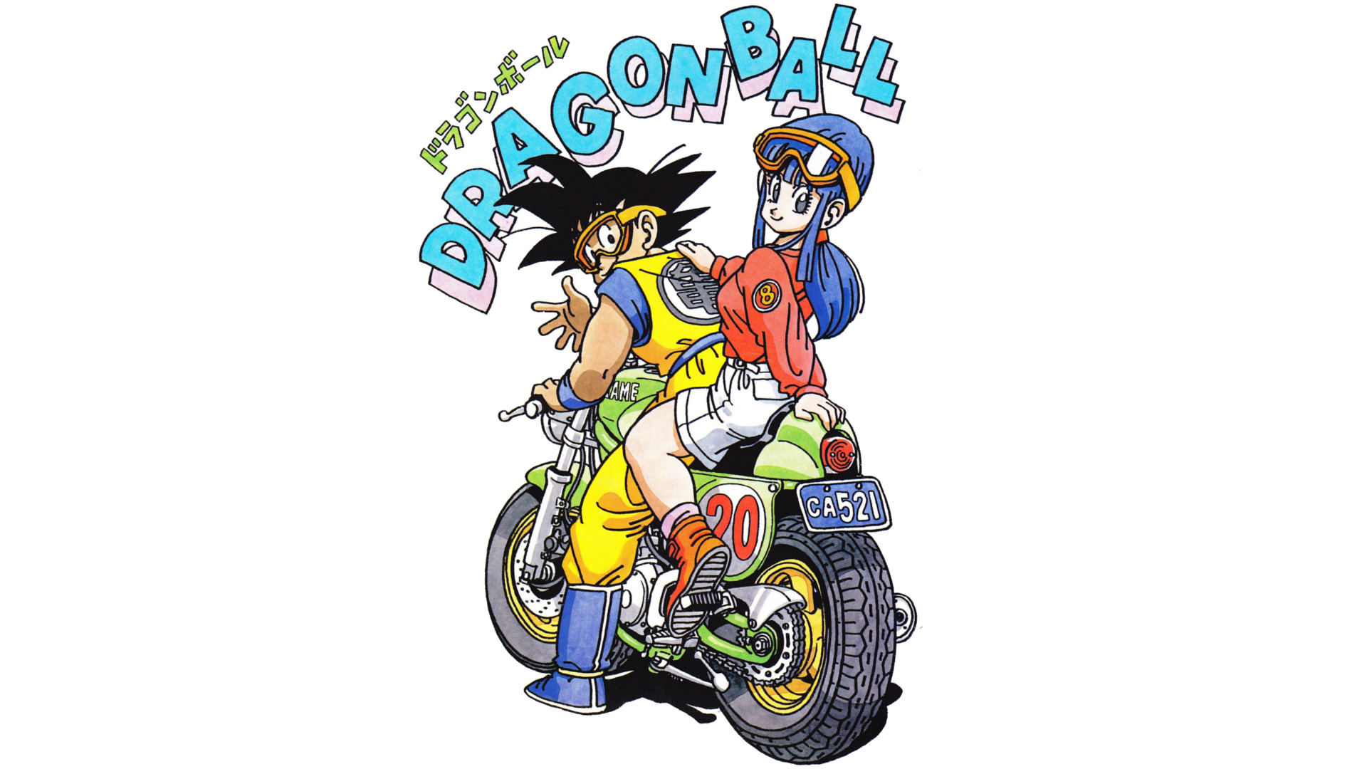 Dragon Ball, Bulma, Chi - Goku And Bulma On A Motorcycle , HD Wallpaper & Backgrounds