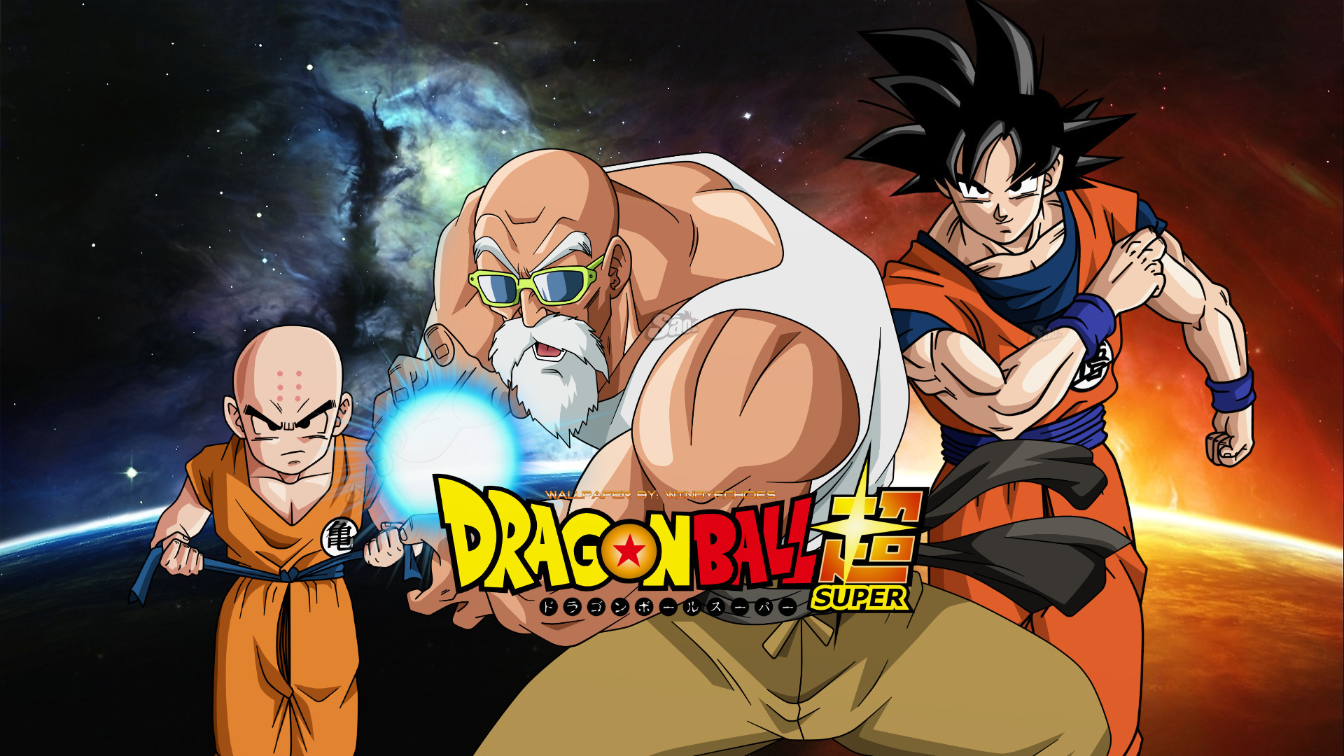 Goku, Bulma, Roshi, Yamcha, Puar, Krillin, And Oolong - Roshi Krilin Y Goku , HD Wallpaper & Backgrounds