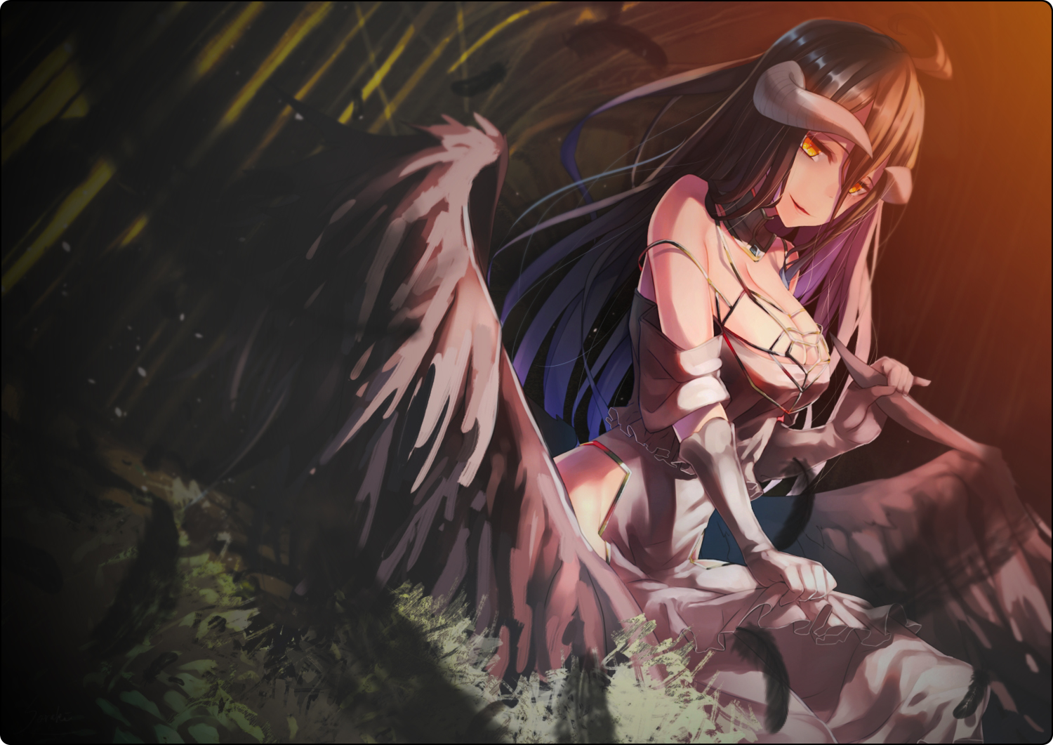 Overlord Albedo , HD Wallpaper & Backgrounds