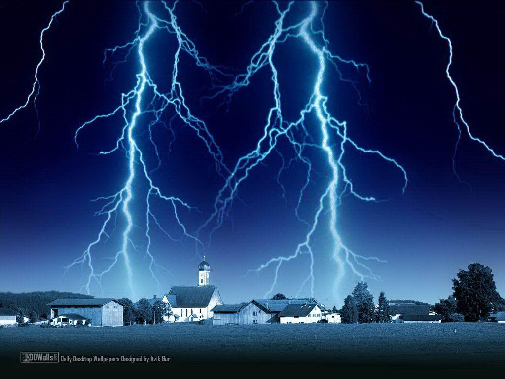 Wallpapers For > Cool Backgrounds Lightning - Blue Lightning Storm Background , HD Wallpaper & Backgrounds