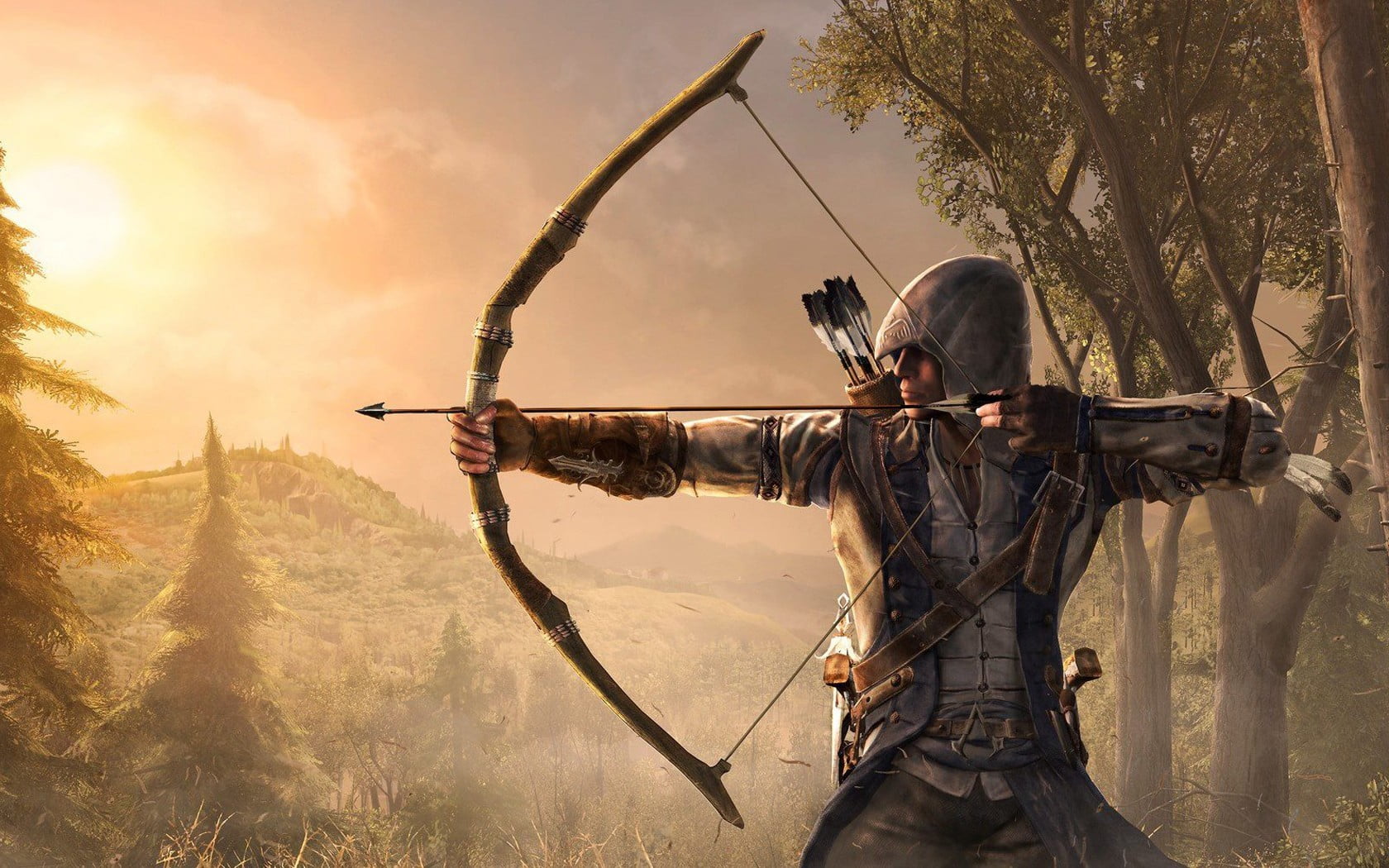 Male Character Wallpaper, Assassin's Creed Iii, Connor - Assassin Creed 3 Hd , HD Wallpaper & Backgrounds