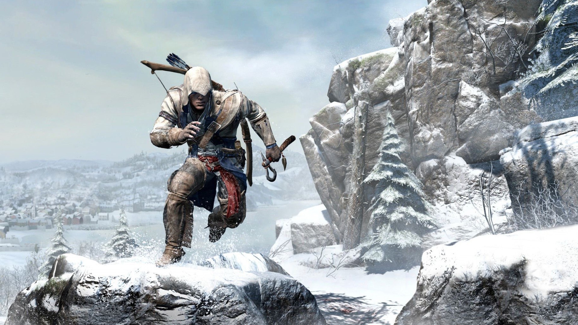 Assassins Creed Iii Connor Kenway American Revolution - Assassins Creed 3 Snow , HD Wallpaper & Backgrounds