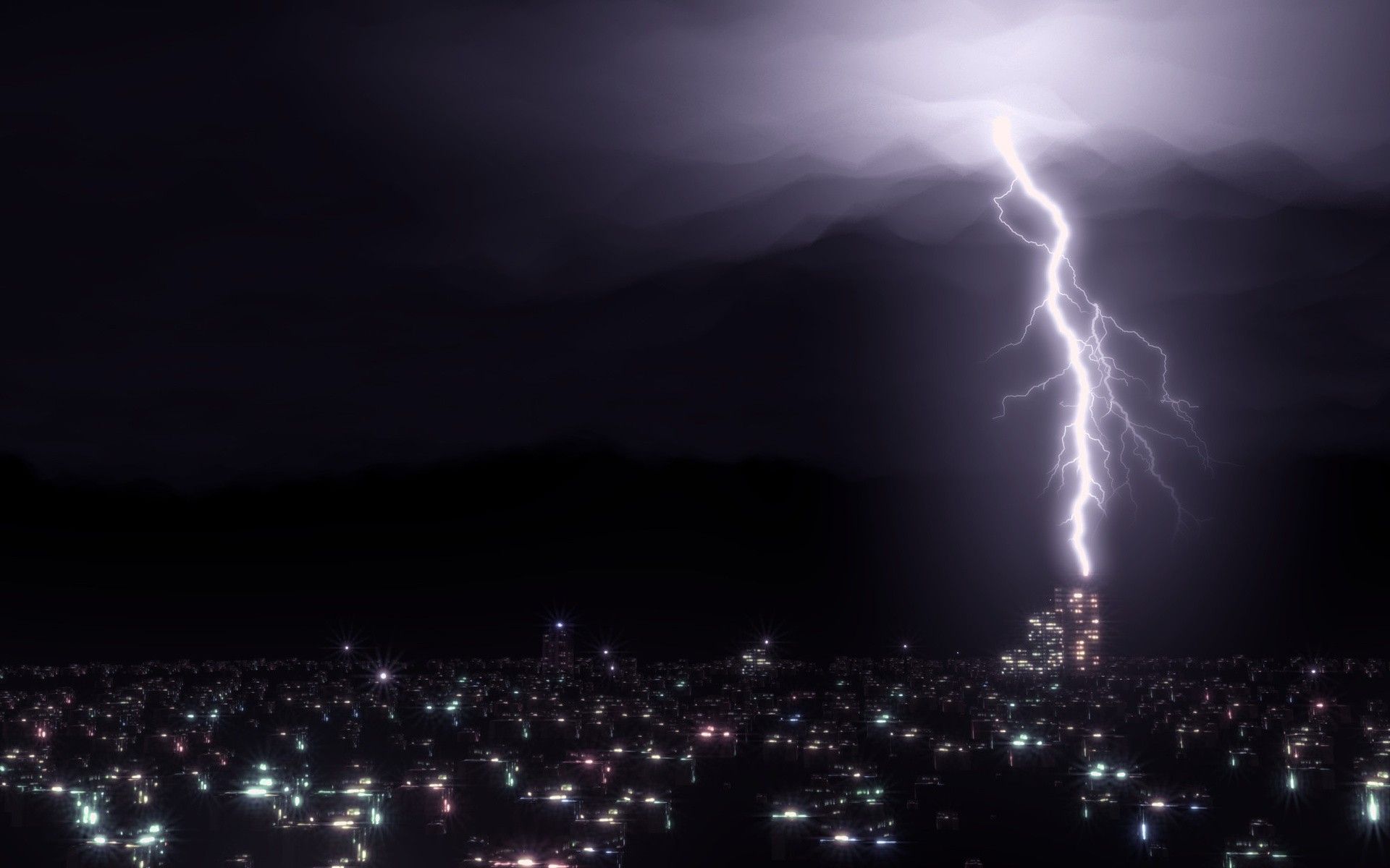 Lightning Storm Hd Hd Wallpaper - Dark Background With Lightning , HD Wallpaper & Backgrounds