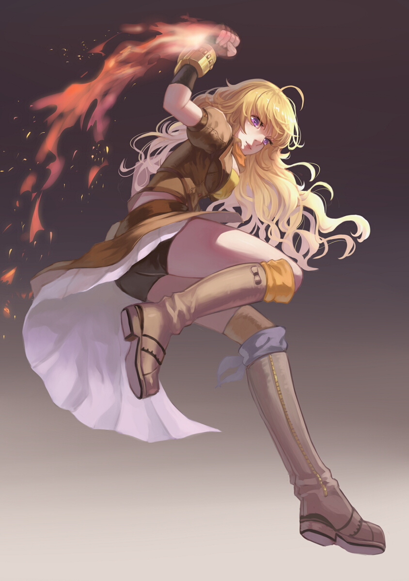 Anime, Pixiv Id 2528465, Rwby, Yang Xiao Long, Mobile , HD Wallpaper & Backgrounds