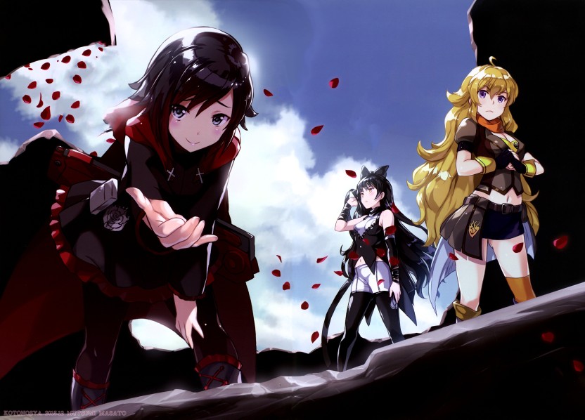 Athah Anime Rwby Blake Belladonna Ruby Rose Yang Xiao - Eliminate Oum Crusaders Of Light , HD Wallpaper & Backgrounds